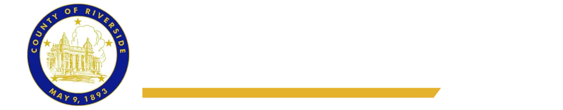 Seal of County of Riverside with text Riverside County Inmate Commitment.