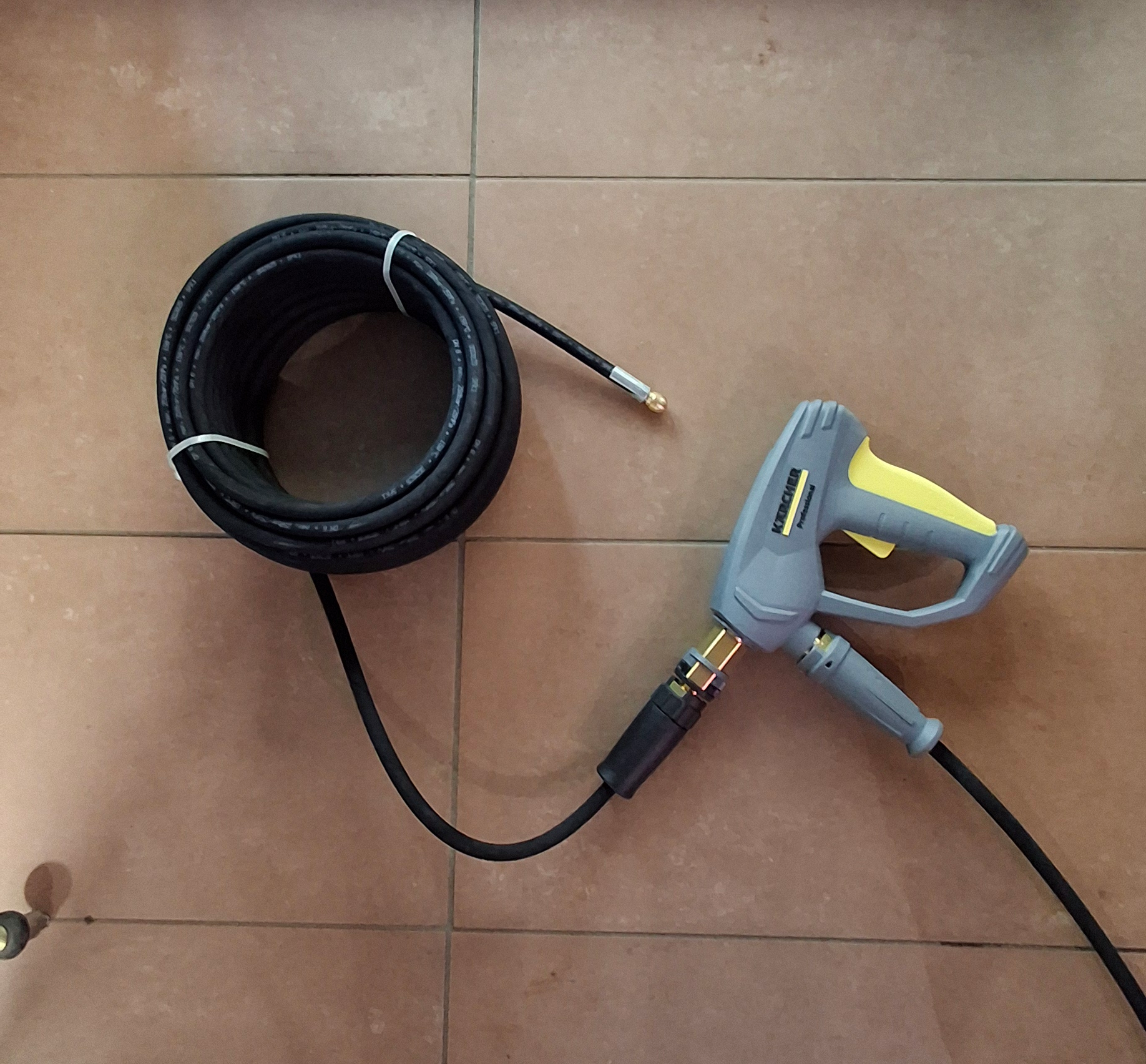 Zestaw do czyszczenia ruru myjką ciśnieniową Karcher, pistolet + wąż do czyszczenia rur 20m z dyszą
