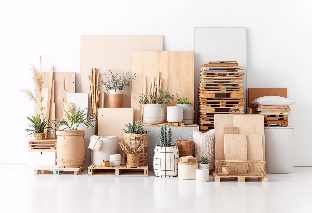 sustainable sourcing practices in furniture store - recycled materials