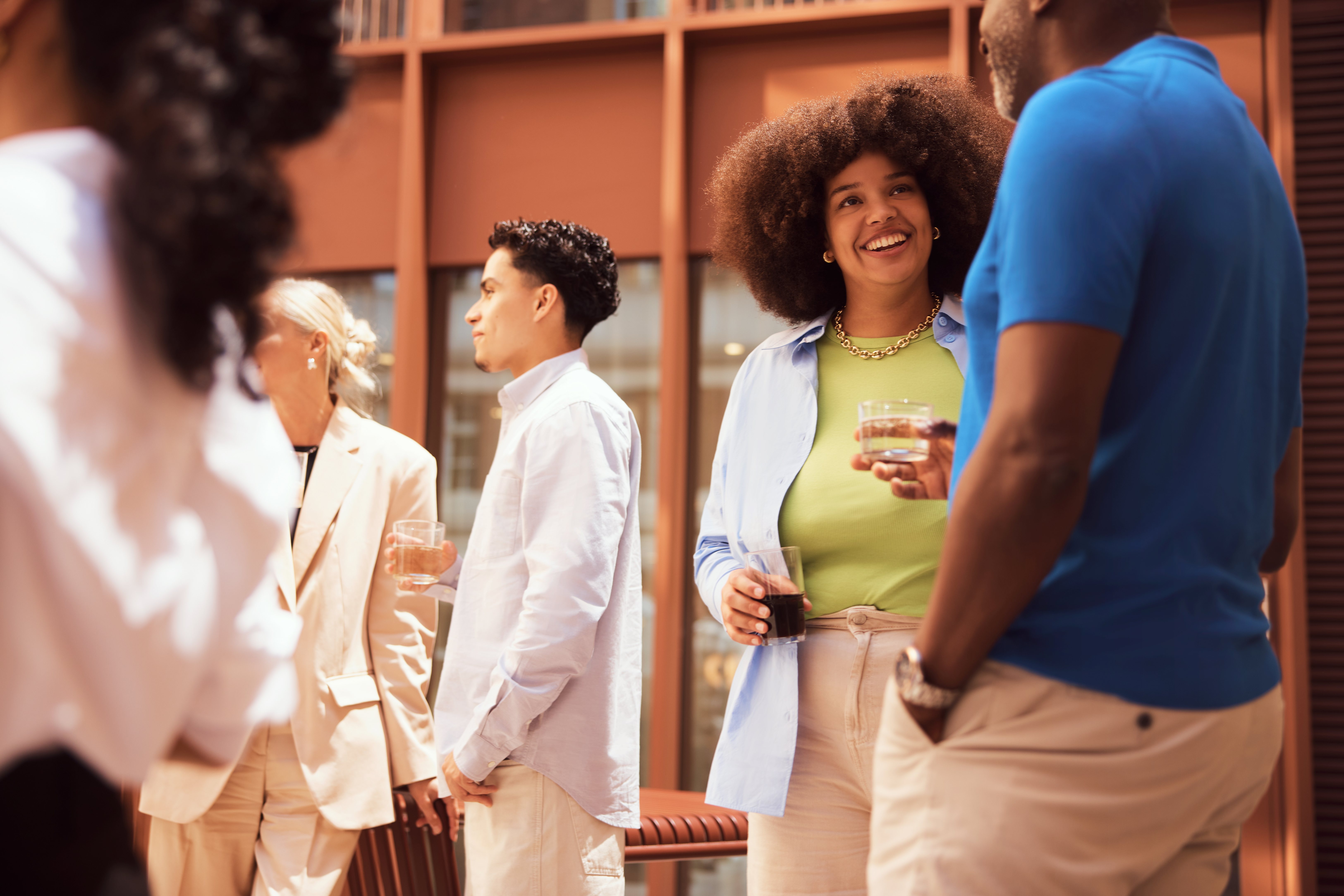Young people having a career conversation