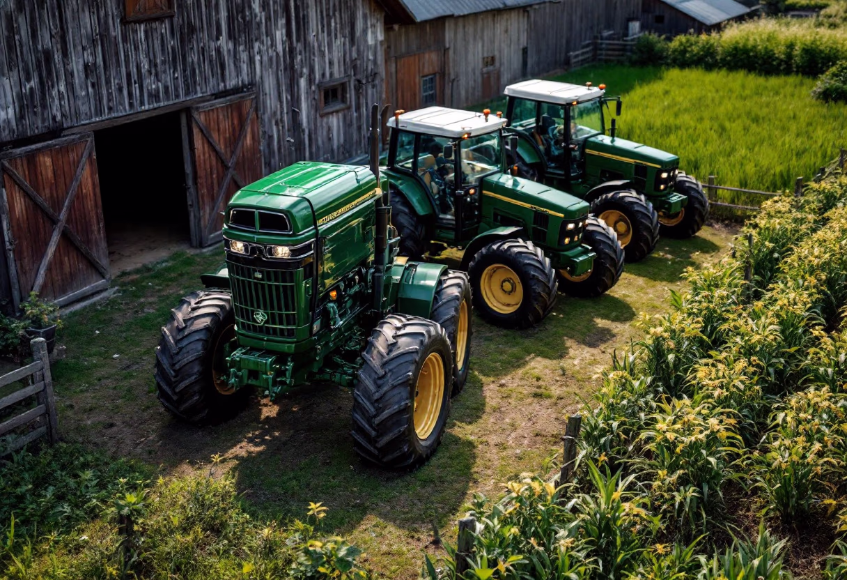 image of agricultural machinery in use