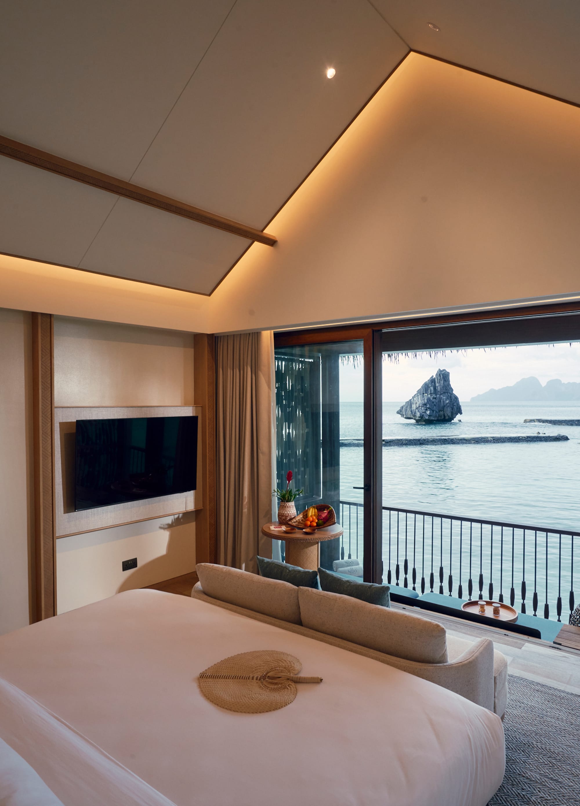 El Nido Resorts Lagen Island in Palawan:  El Nido Resorts Lagen Island  Water Villa Veranda
