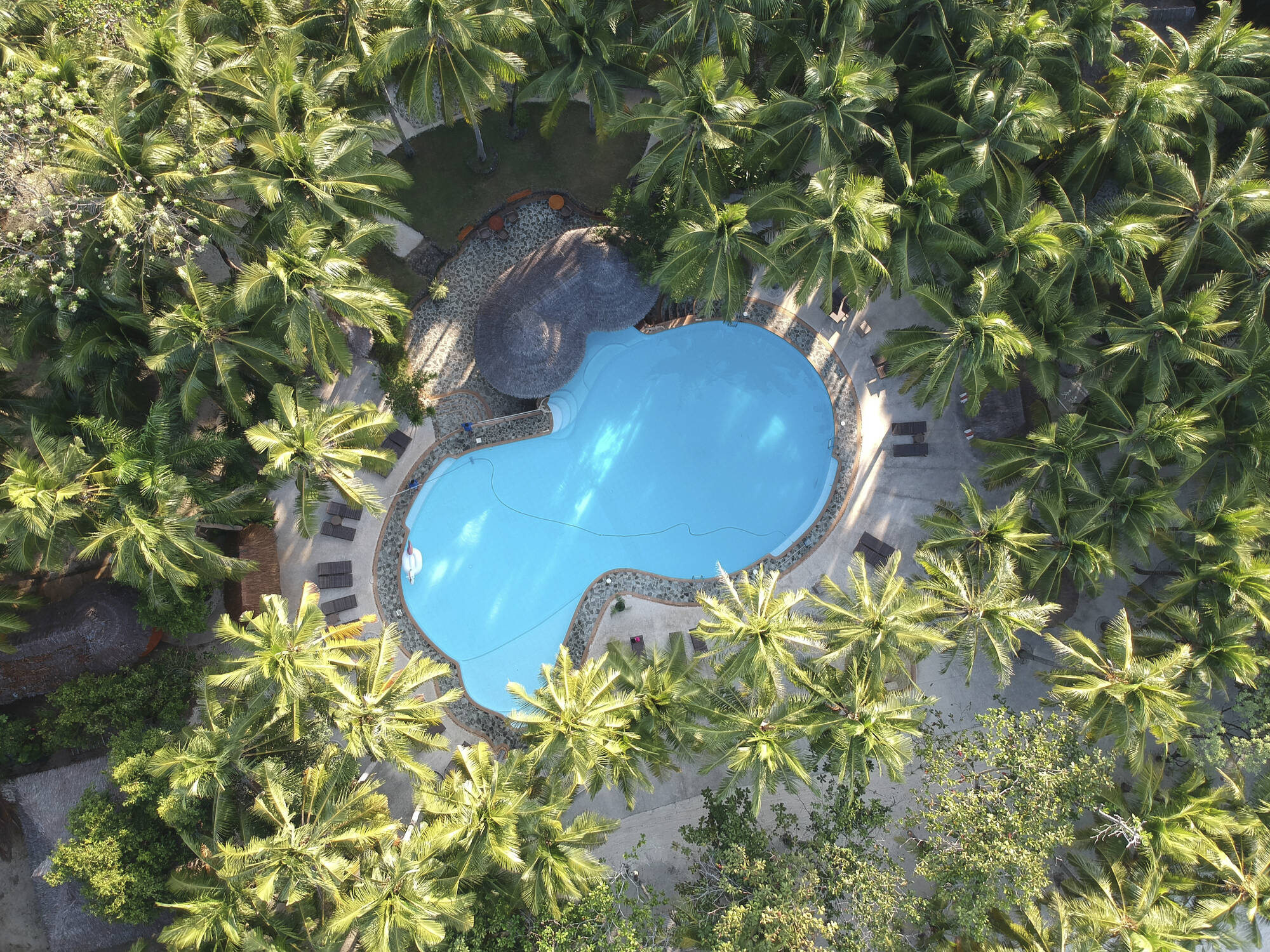 Coco Grove Beach Resort in Siquijor: Philippinen Coco Grove Beach Resort Pool