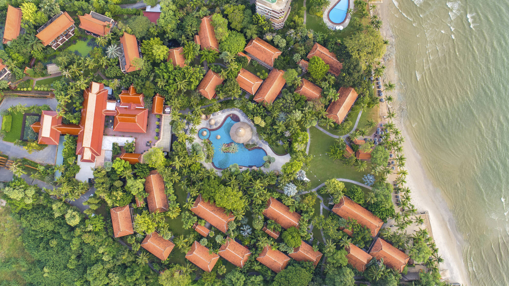 Anantara Hua Hin Resort: Anantara Hua Hin Resort - Luftaufnahme