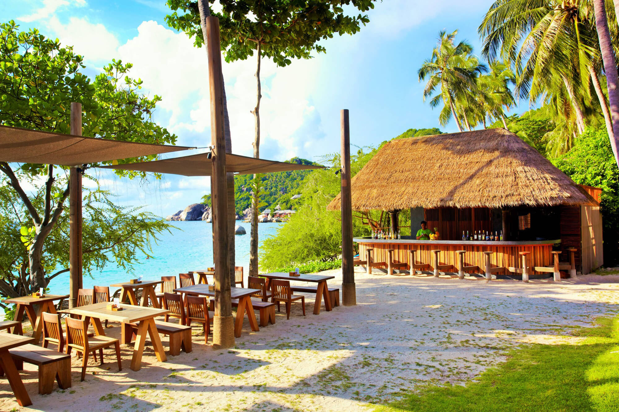 The Haad Tien Beach Resort in Ko Tao: Thailand The Haadtien Beach Resort Beachbar