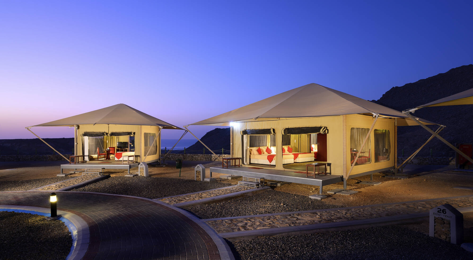Ras Al Jinz Turtle Reserve in Küste:  Oman Ras Al Jinz Turtle Reserve Luxus Zelt