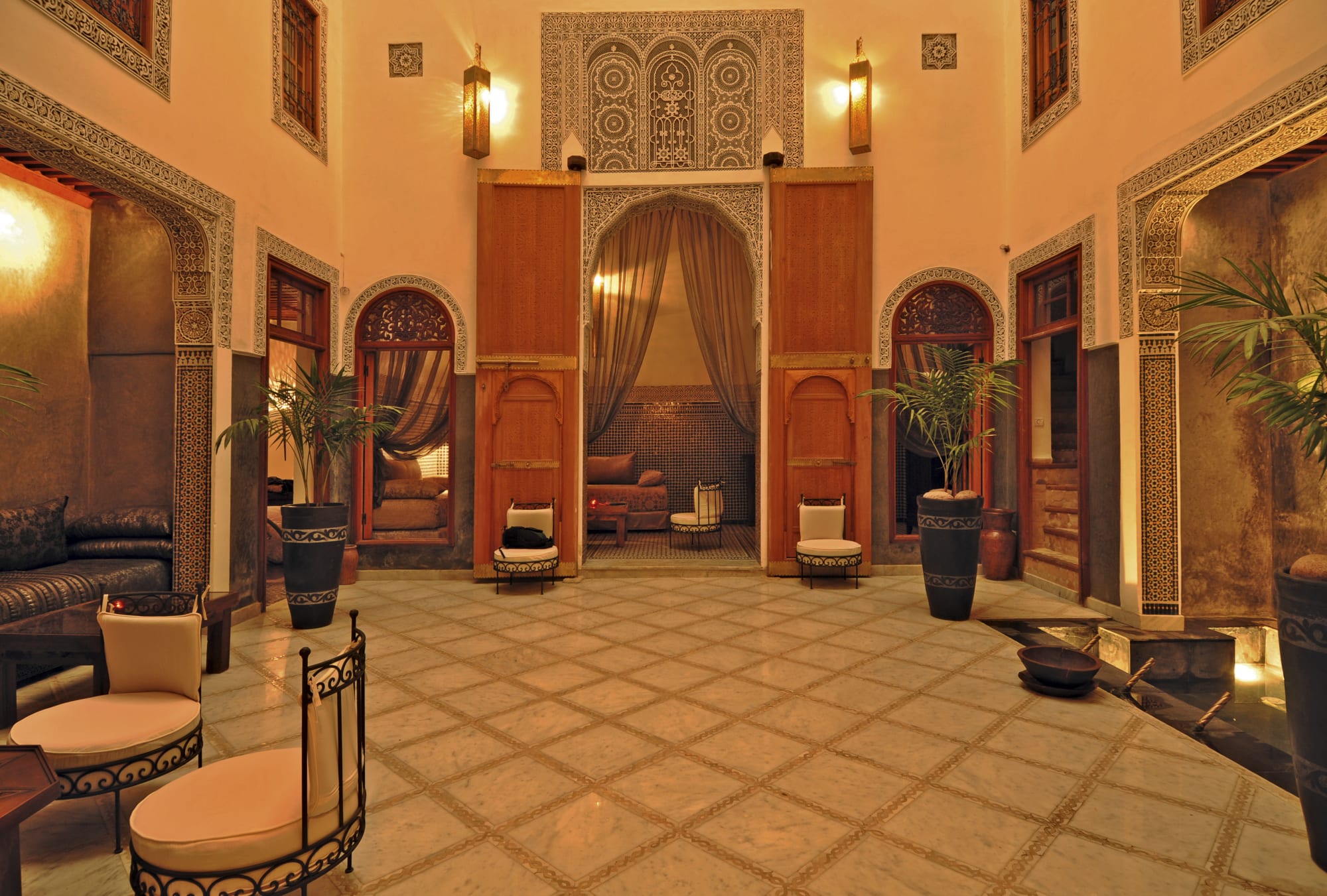 Riad Layla in Fès: Marokko Riad Layla Lobby