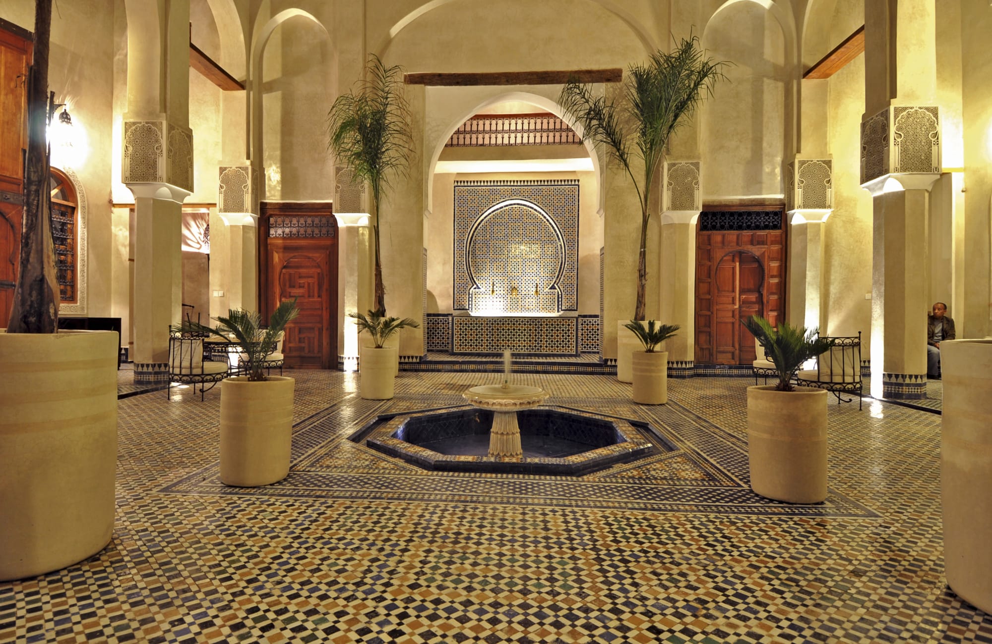 Riad Said in Fès:  Marokko Riad Said Lobby