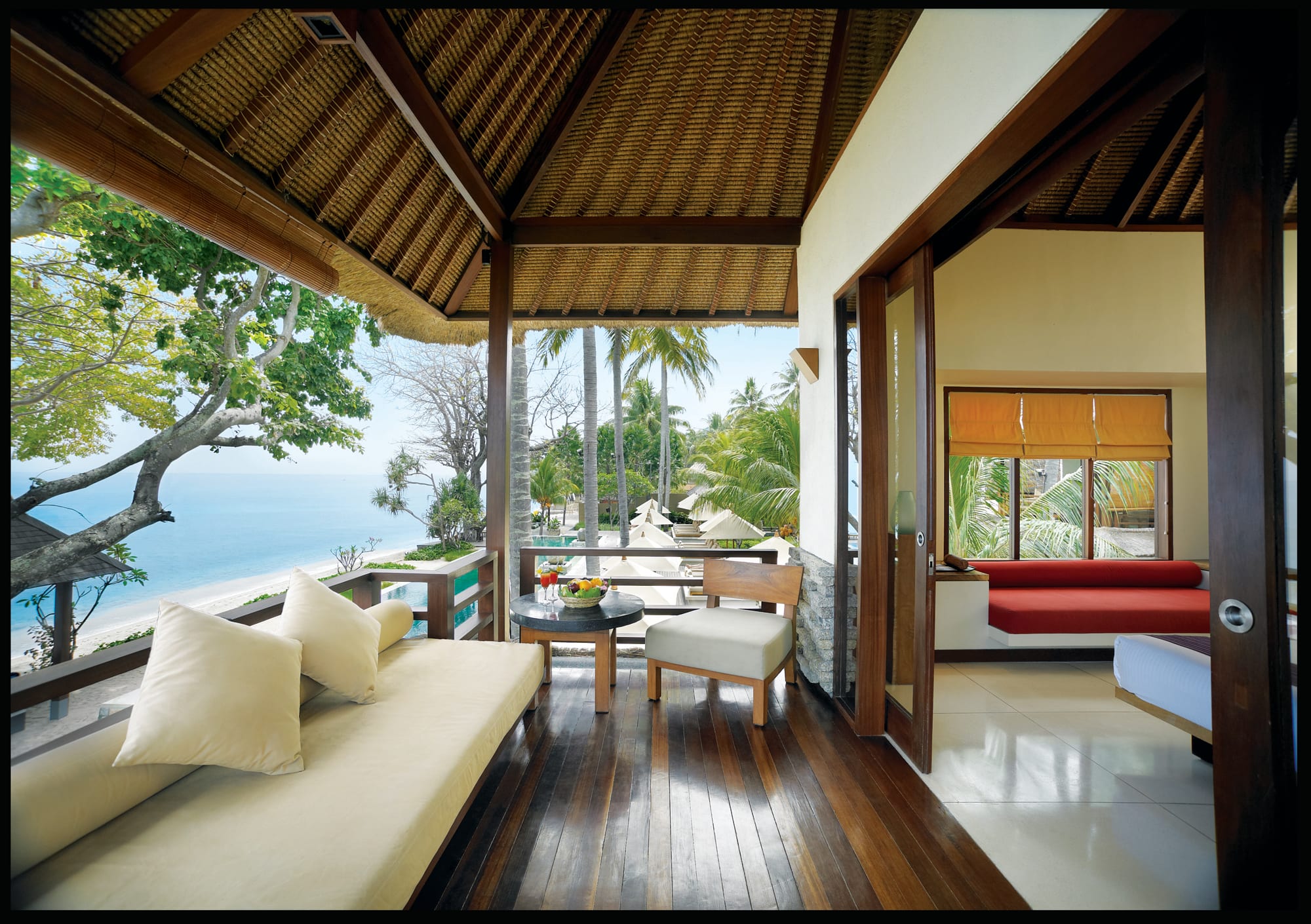 Qunci Boutique Hotel & Villas in Lombok: Lombok Qunci Boutique Hotel and Villas Meerblick-Zimmer