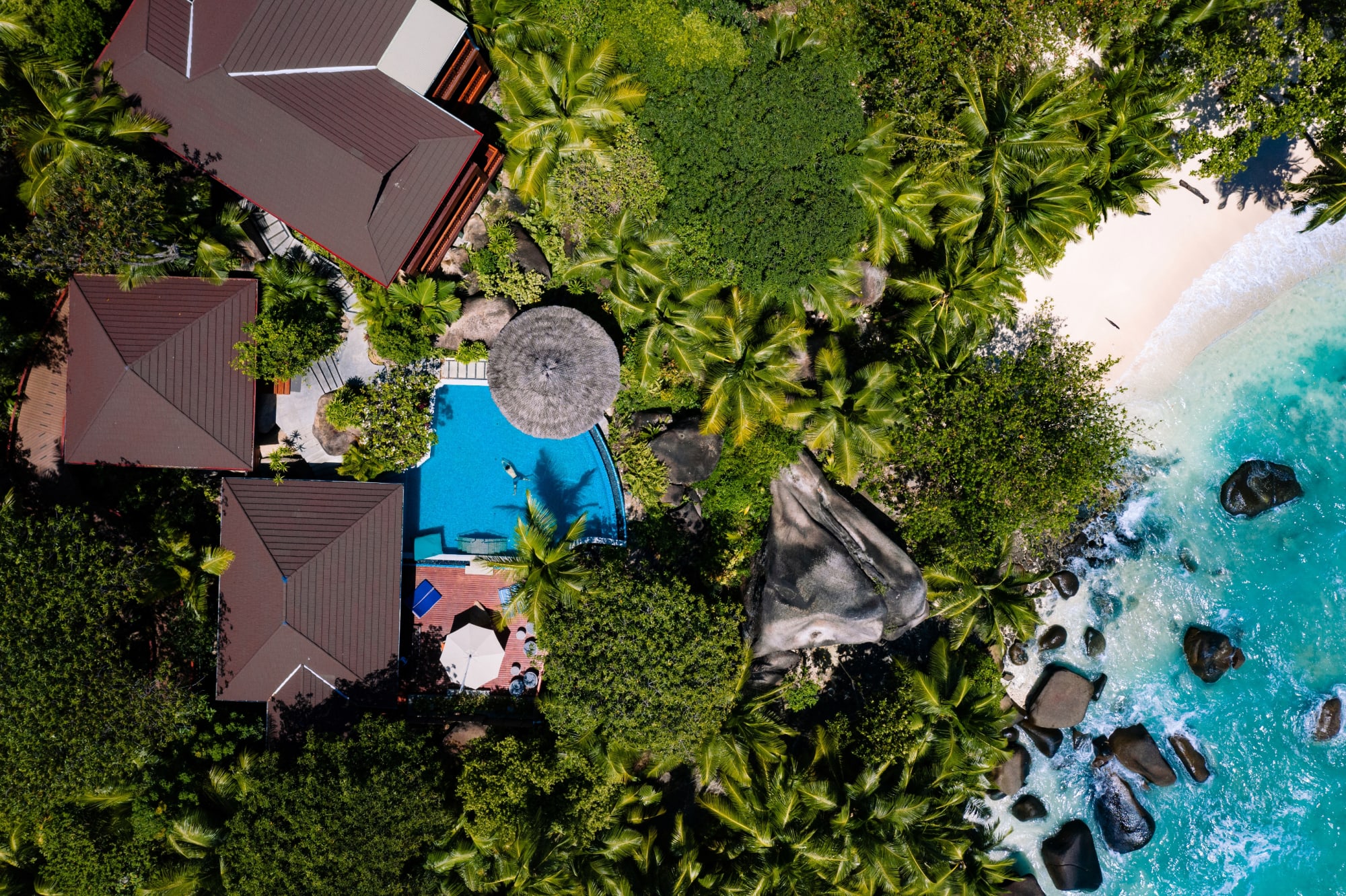 NIVA Labriz Seychelles in Outer Islands: Hilton Seychelles Labriz - Luftaufnahme