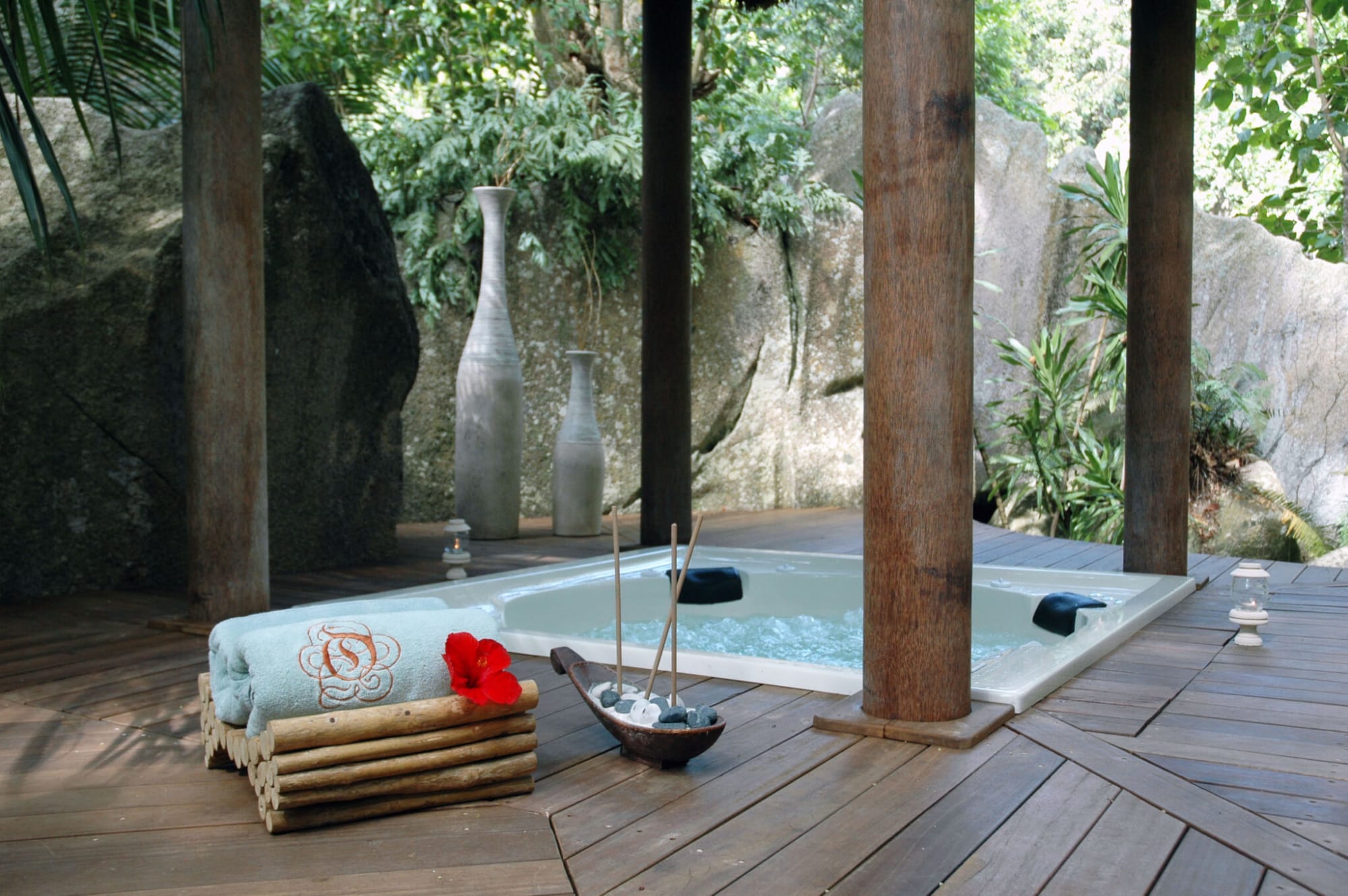 Le Domaine de L´Orangeraie in La Digue: Le Domaine de L Orangeraie - Jacuzzi