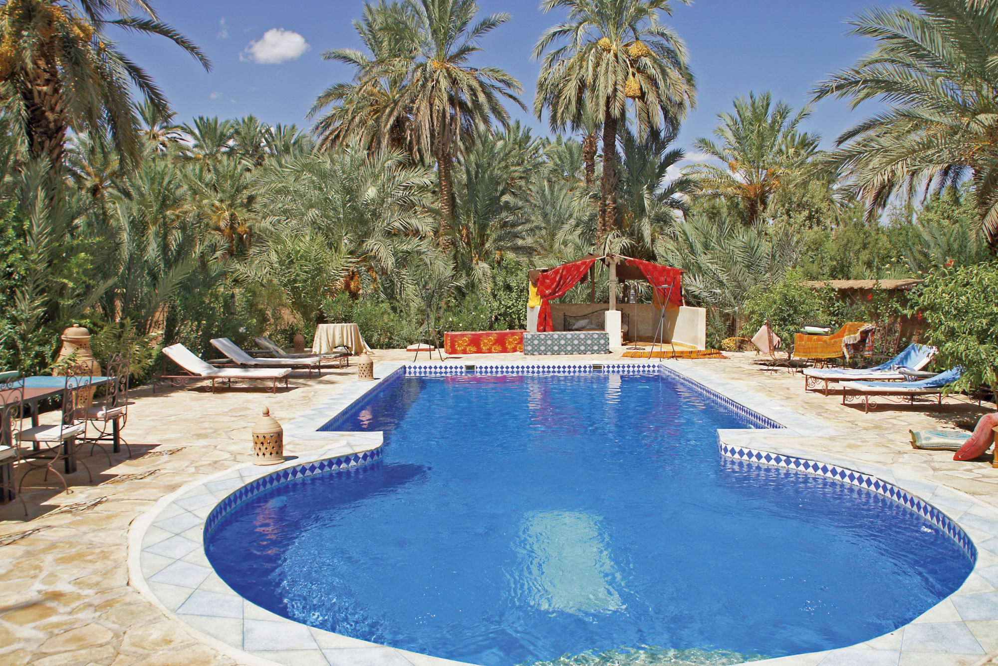 Kasbah Azul in Sahara Wüste | Drâa-Tal: Marokko Kasbah Azul