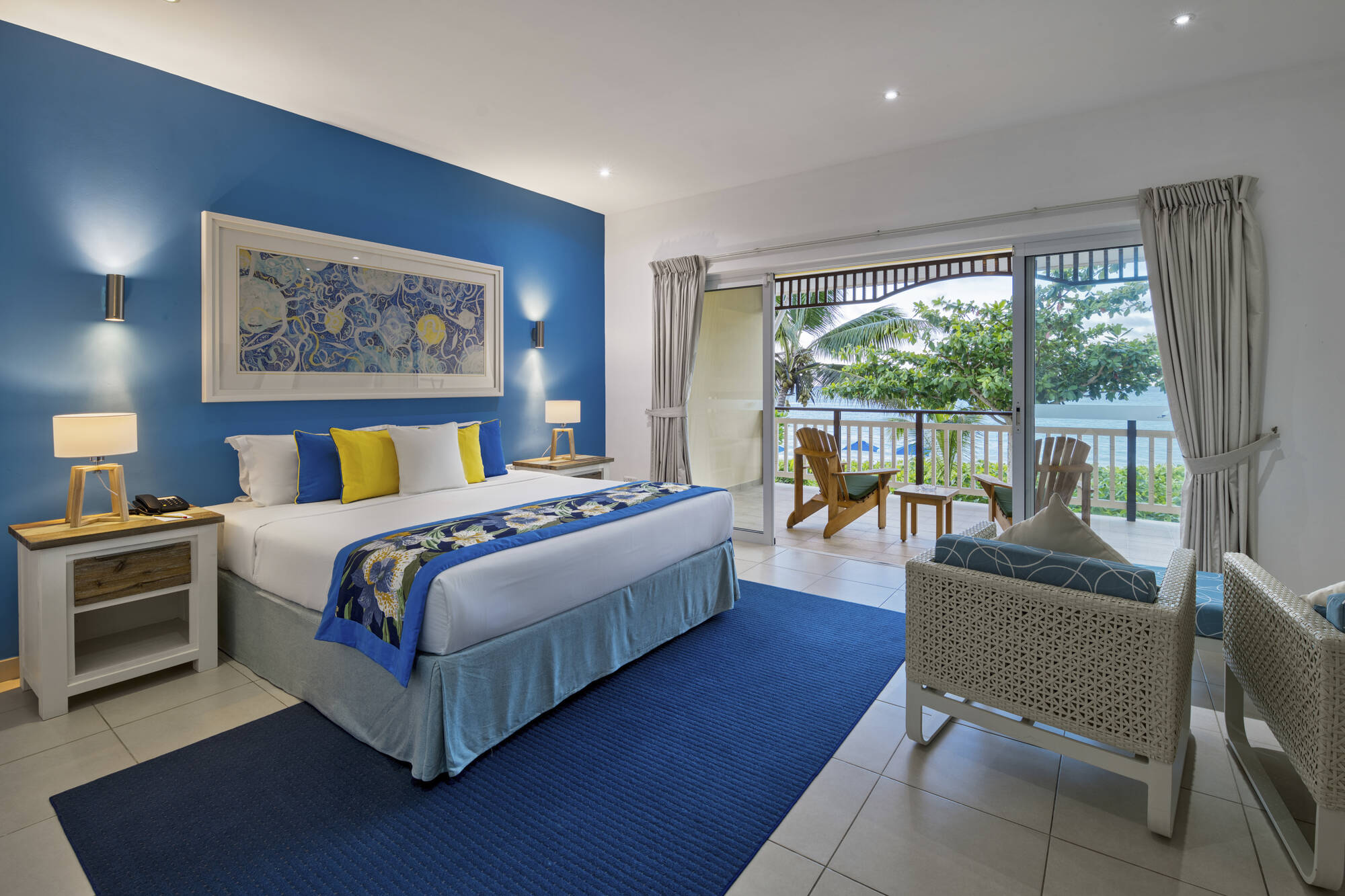 Acajou Beach Resort in Praslin: Acajou Beach Resort Deluxe Zimmer