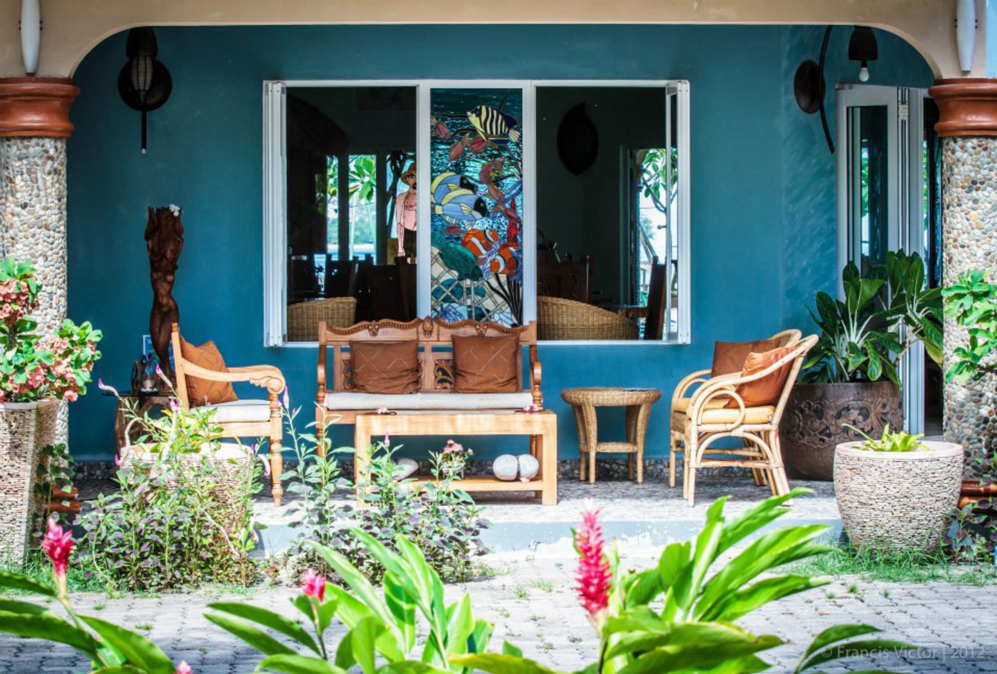 The Islander's Hotel in Praslin: The Islanders Hotel - Rezeption