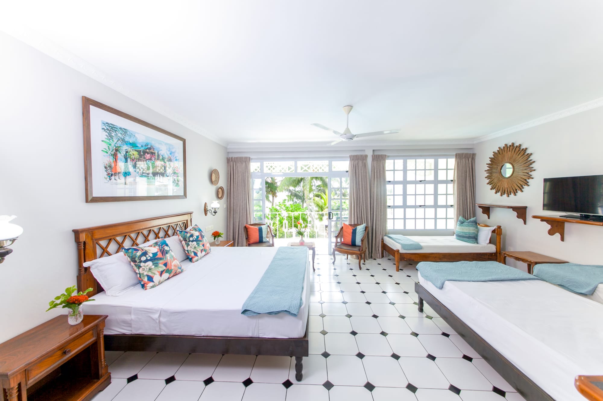 Palm Beach Hotel in Praslin: Palm Beach Hotel - Family Zimmer