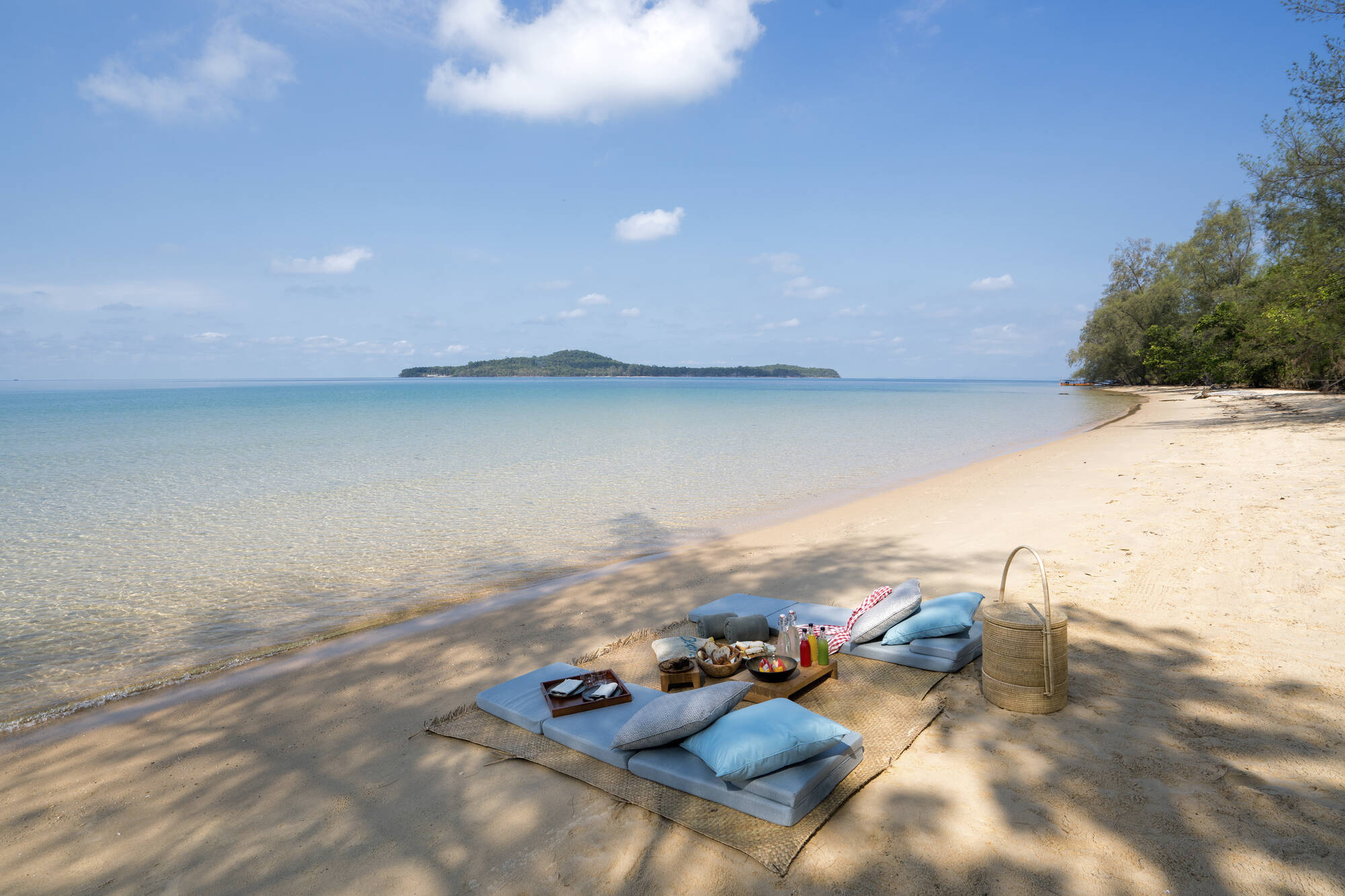 Six Senses Krabey Island in Sihanoukville & Inseln: Six Senses Krabey Island Strand Picnic