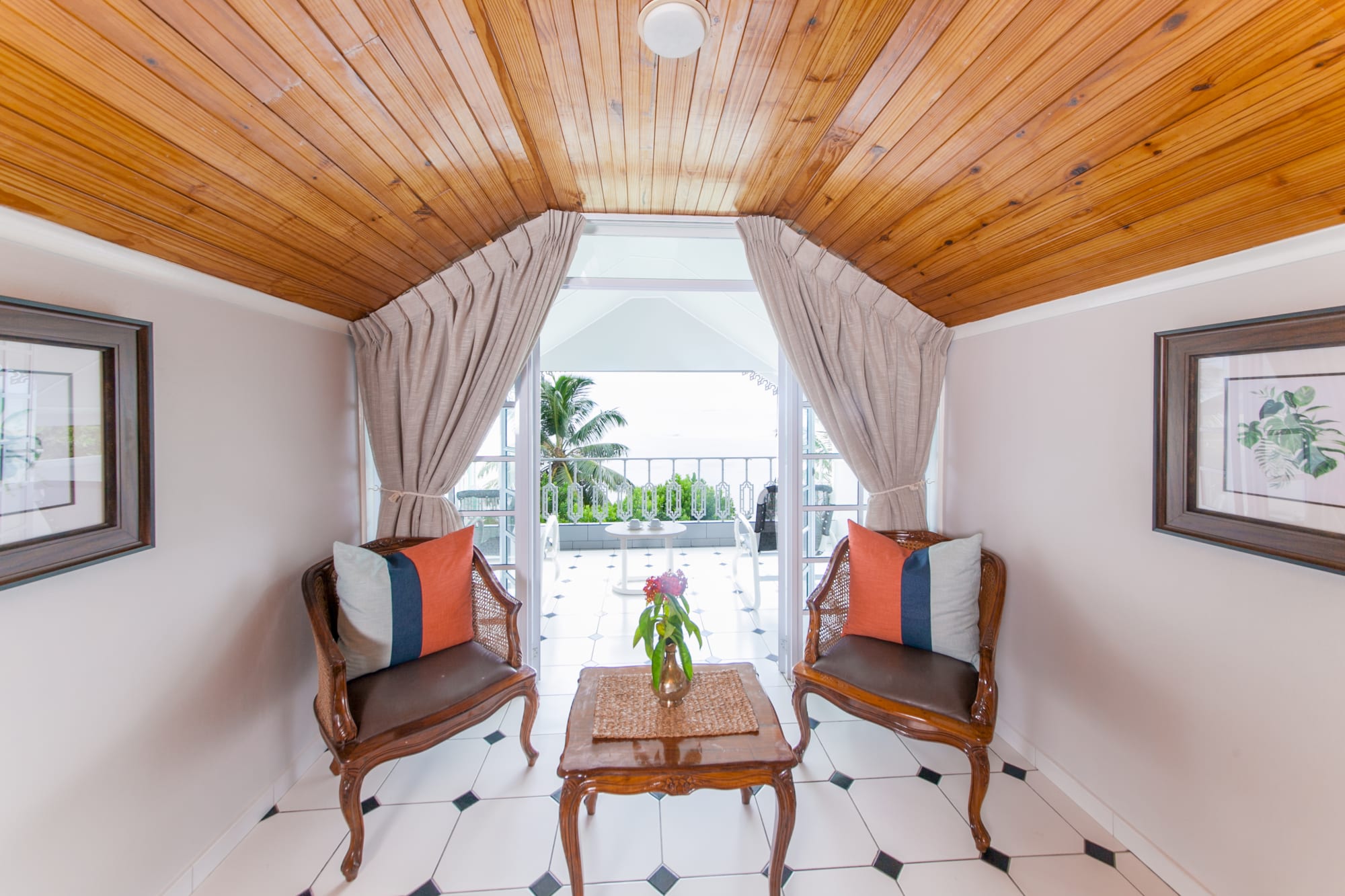 Palm Beach Hotel in Praslin:  Palm Beach Hotel - Deluxe Zimmer Balkon