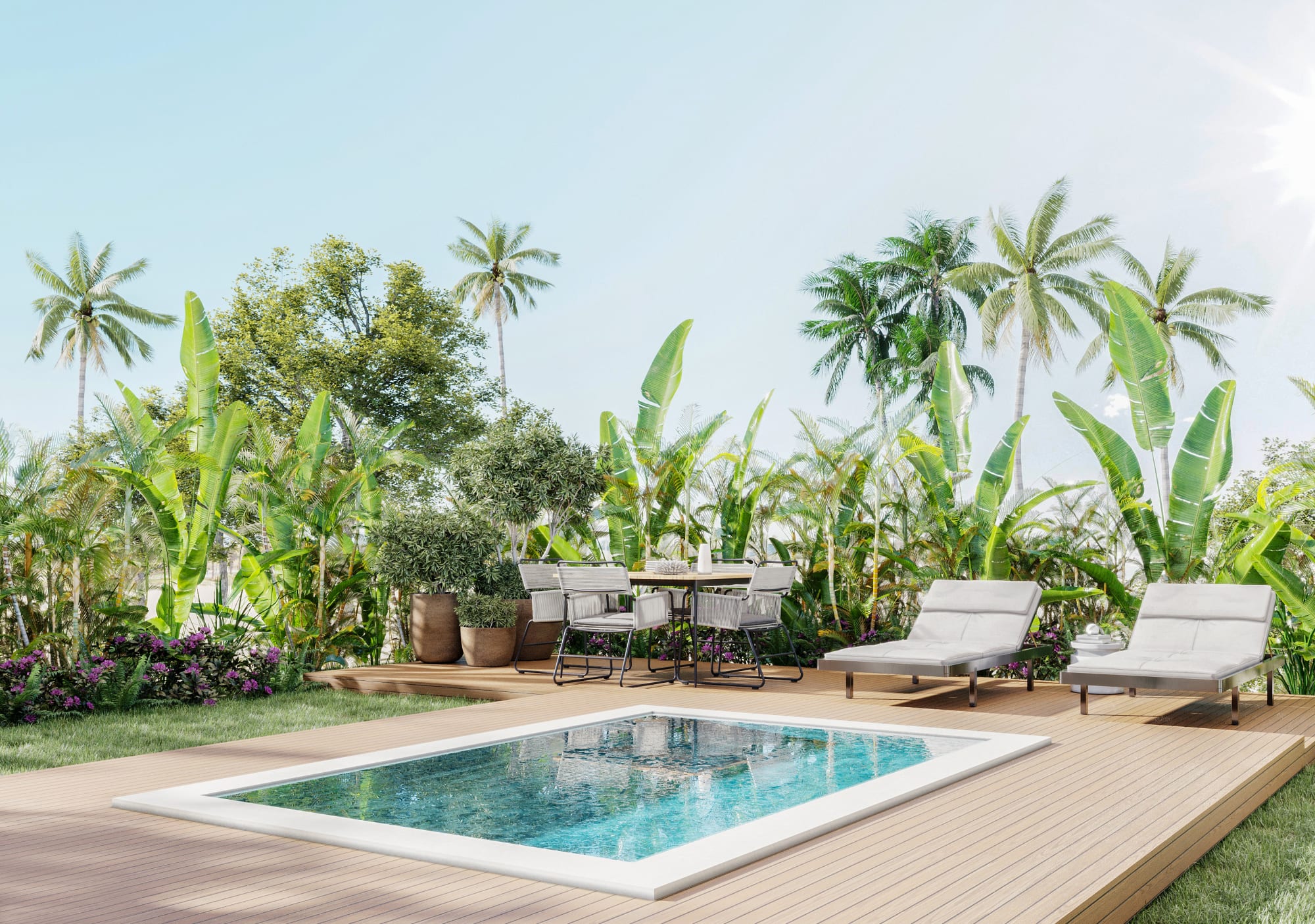 Sea Diamond Boutique Hotel & Spa in Nord | Nordwesten: Mauritius Sea Diamond Boutique Hotel and Spa Royal Suite privat Pool