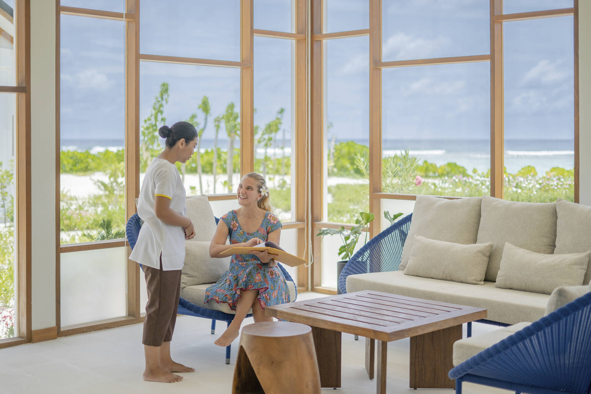 Joy Island Maldives in Malediven: Malediven Joy Island Reception Wellcome