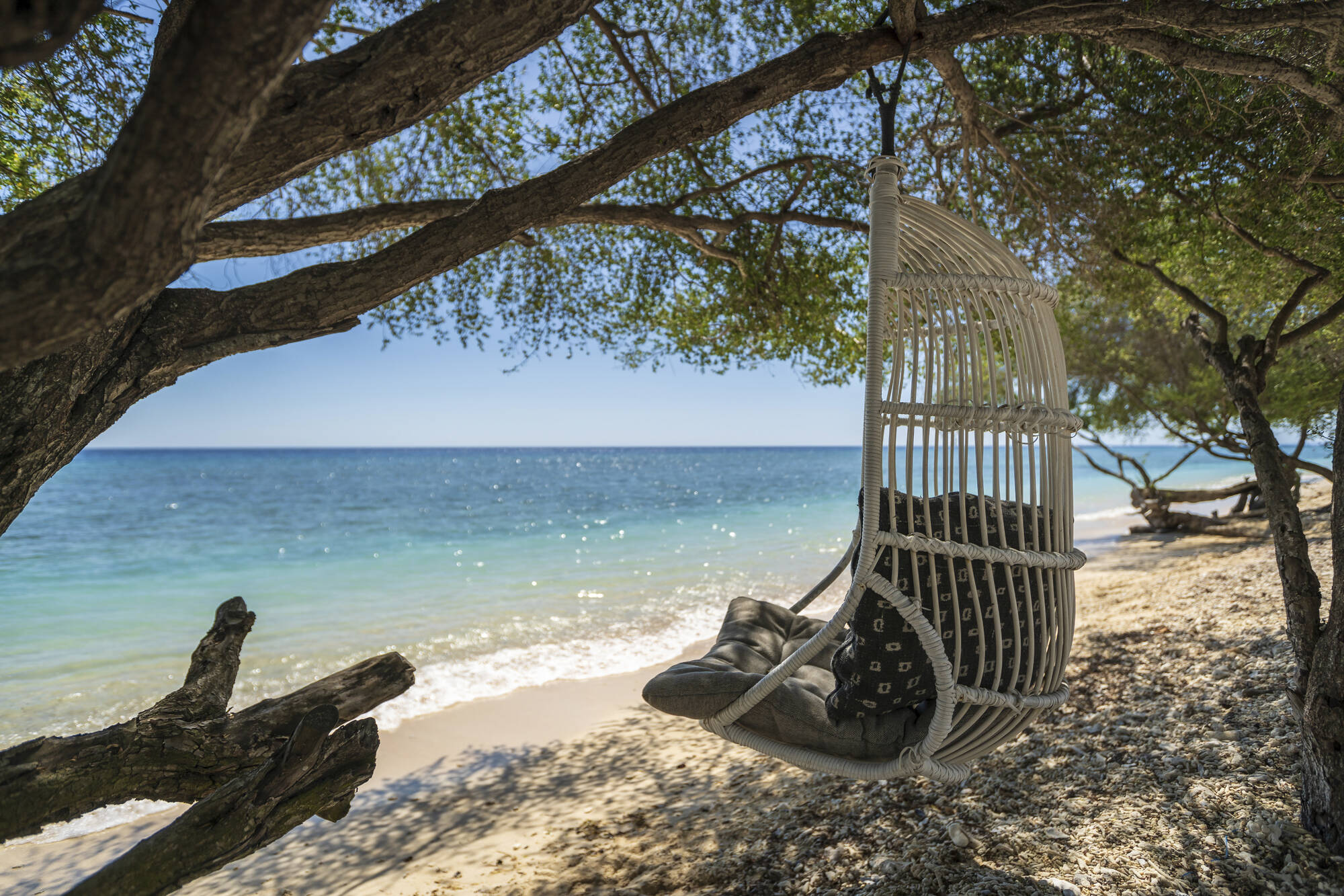 Gili Eco Villas Trawangan: Gili Eco Villas Trawangang Swing on the Beach
