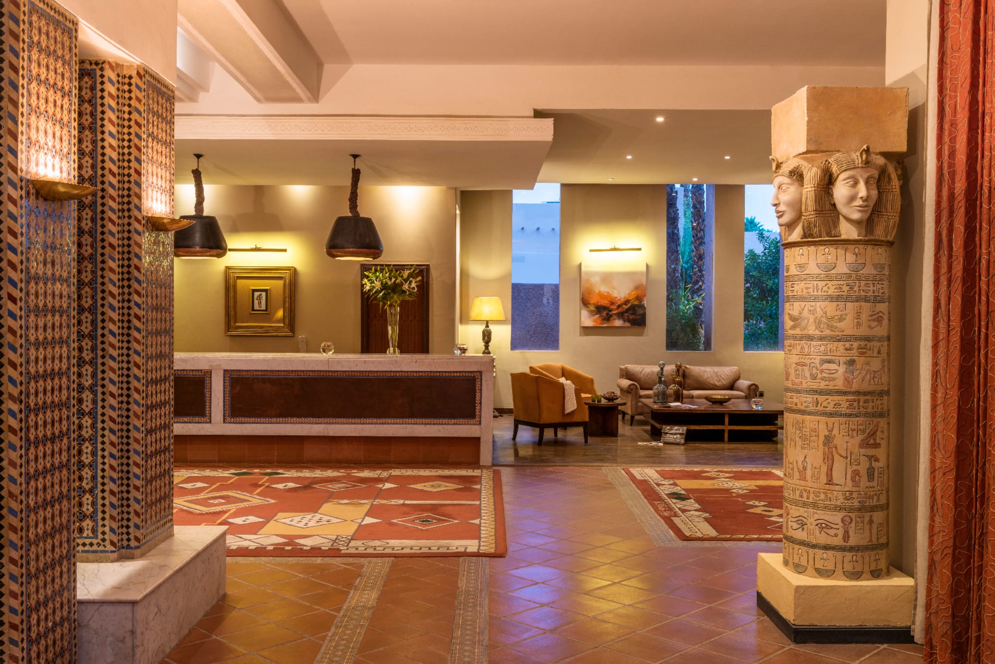 Le Berbère Palace in Ouarzazate | Skoura | Dades-Tal: Marokko Le Berbere Palace Ouarzazate Lobby