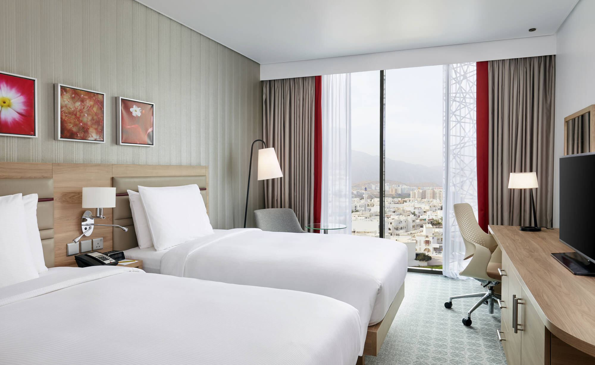 Hilton Garden Inn Muscat: Oman Hilton Garden Inn Muscat - Twin Zimmer