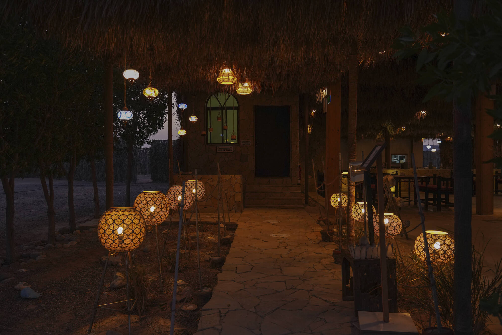 Sama Ras al Jinz Ecolodge in Küste: Sama Ras al Jinz Ecolodge - Rezeption
