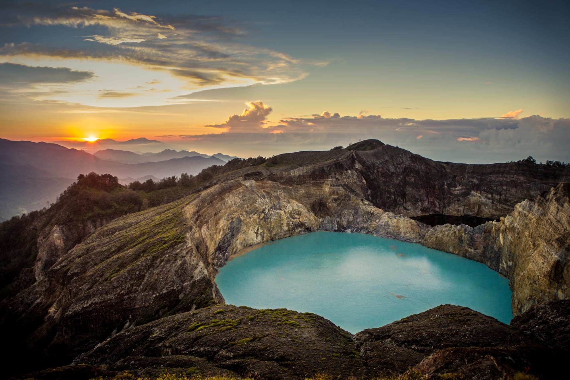 Naturparadies Flores ab Ende: Indonesien Flores Kelimutu Vulkan