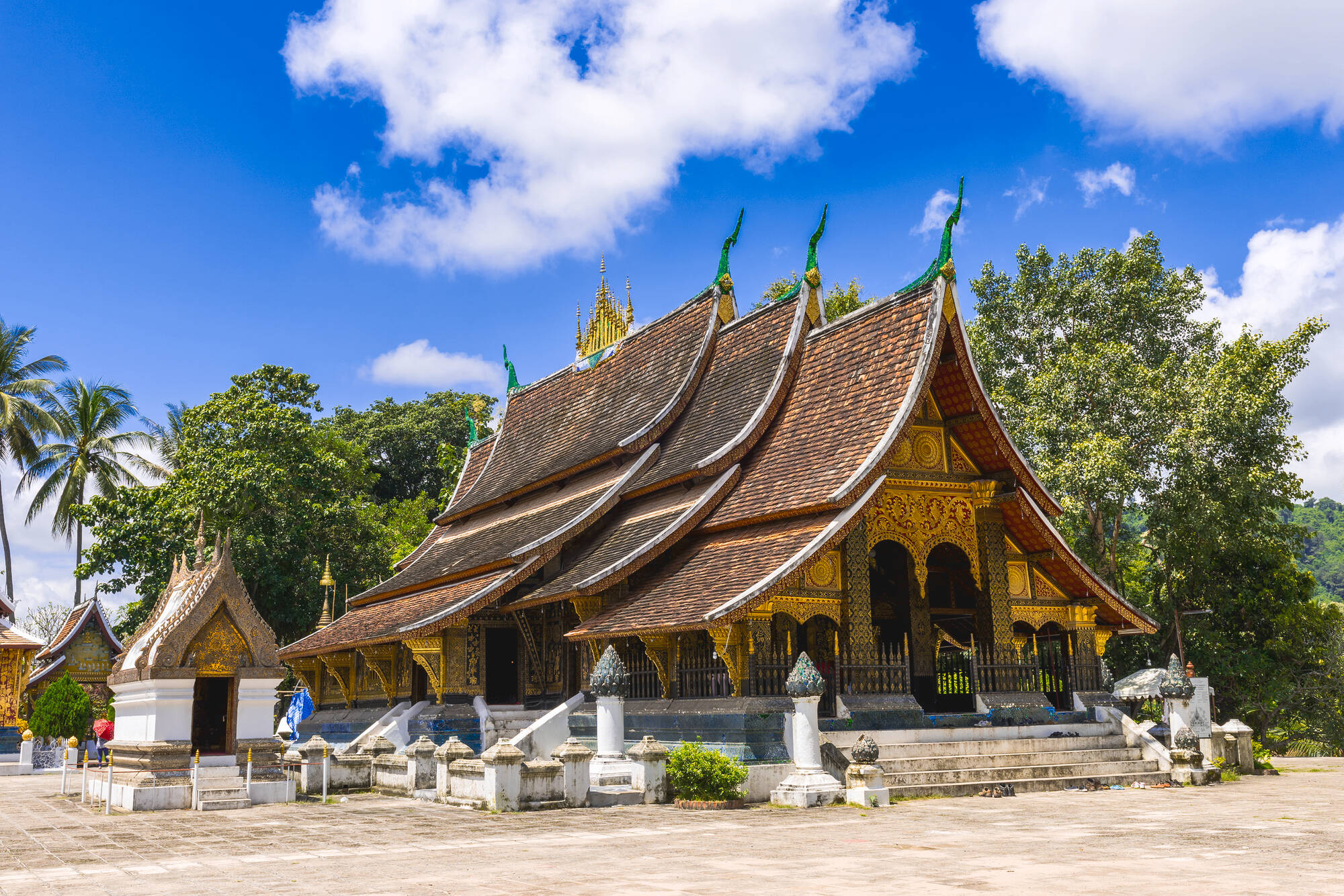 Höhepunkte Laos ab Luang Prabang: Laos Luang Prabang Vat Xieng Thong