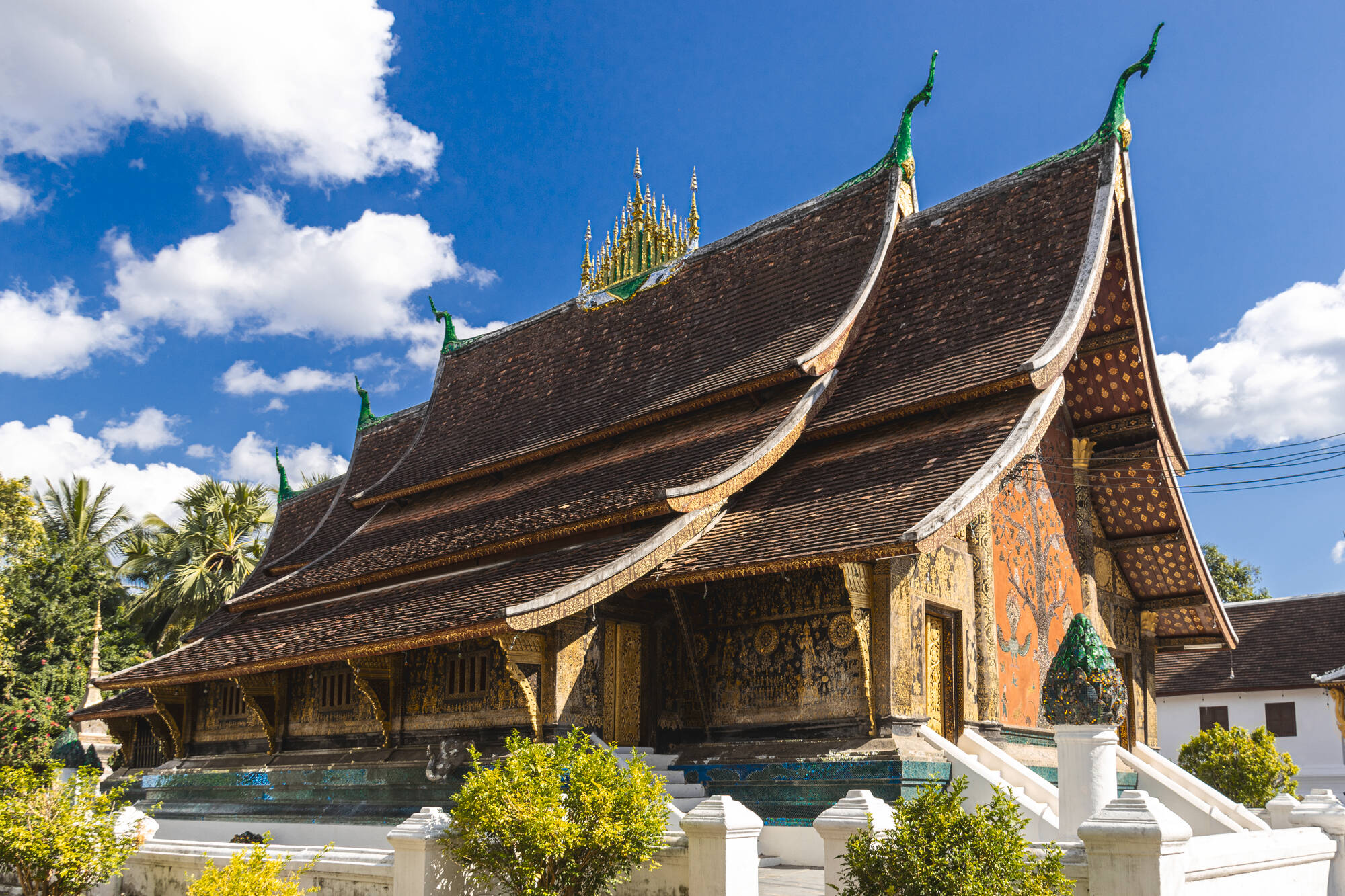 Klassisches Laos ab Luang Prabang: Laos Luang Prabang Vat Xieng Thong