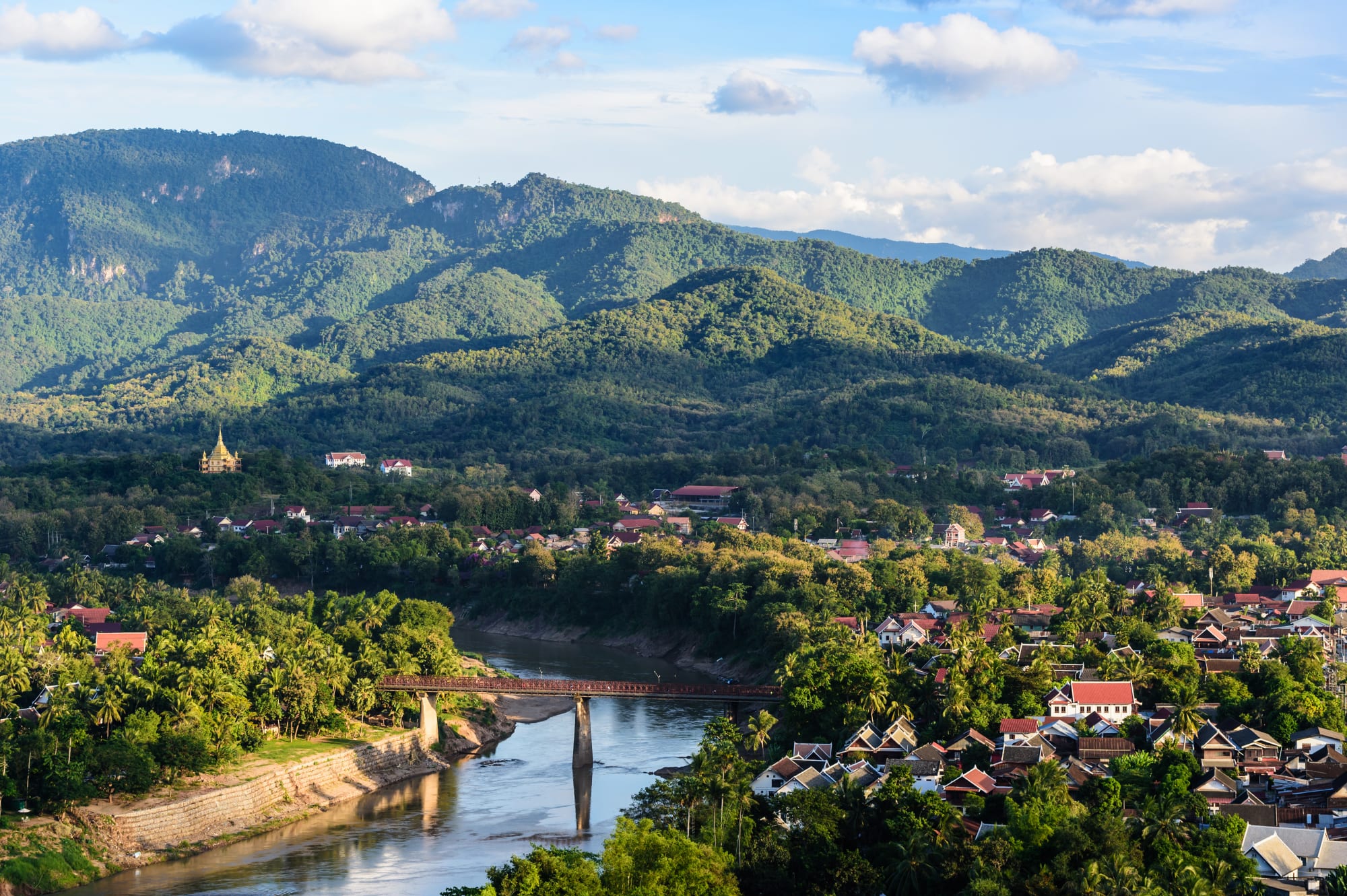 Luang Prabang Entdecken: Laos Luang Prabang von oben