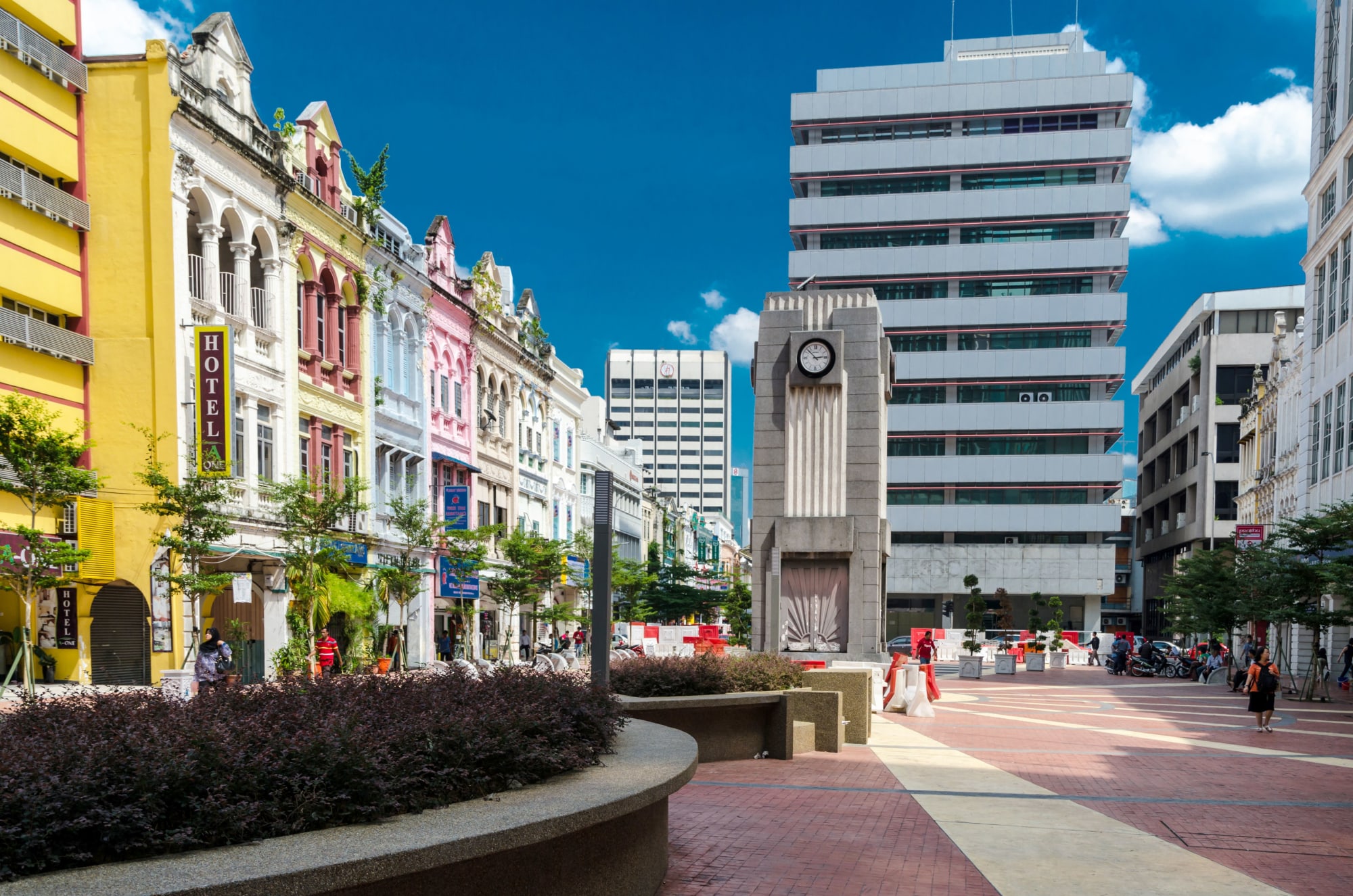 Höhepunkte Malaysias ab Kuala Lumpur: Malaysia Kuala Lumpur Häuserzeile