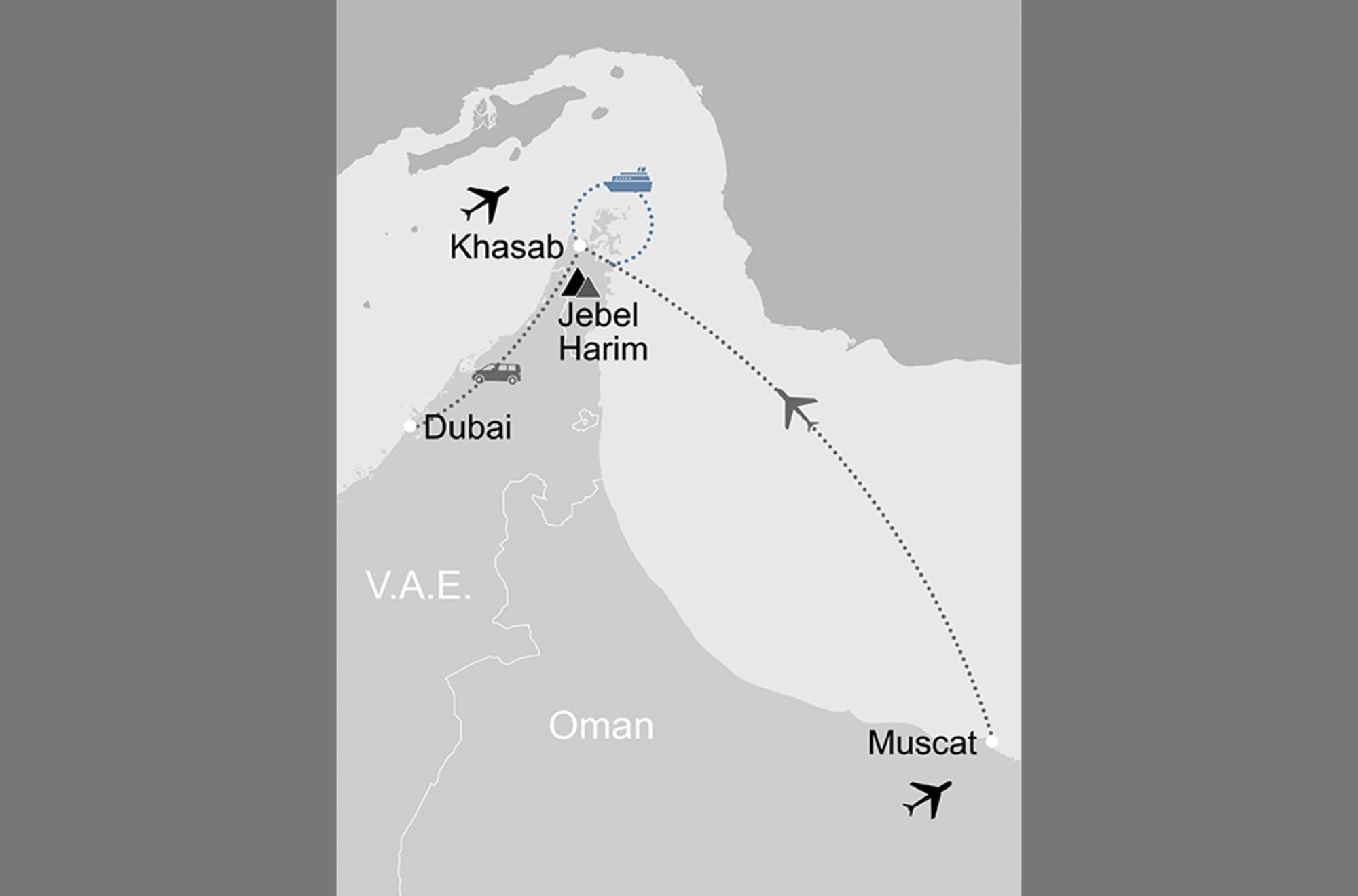 Musandam Intensiv: _Karte_oman-musandam-intensiv_copyright: Stepmap, 123map-2013 Daten: OpenStreetMap, Lizenz ODbL 1.0