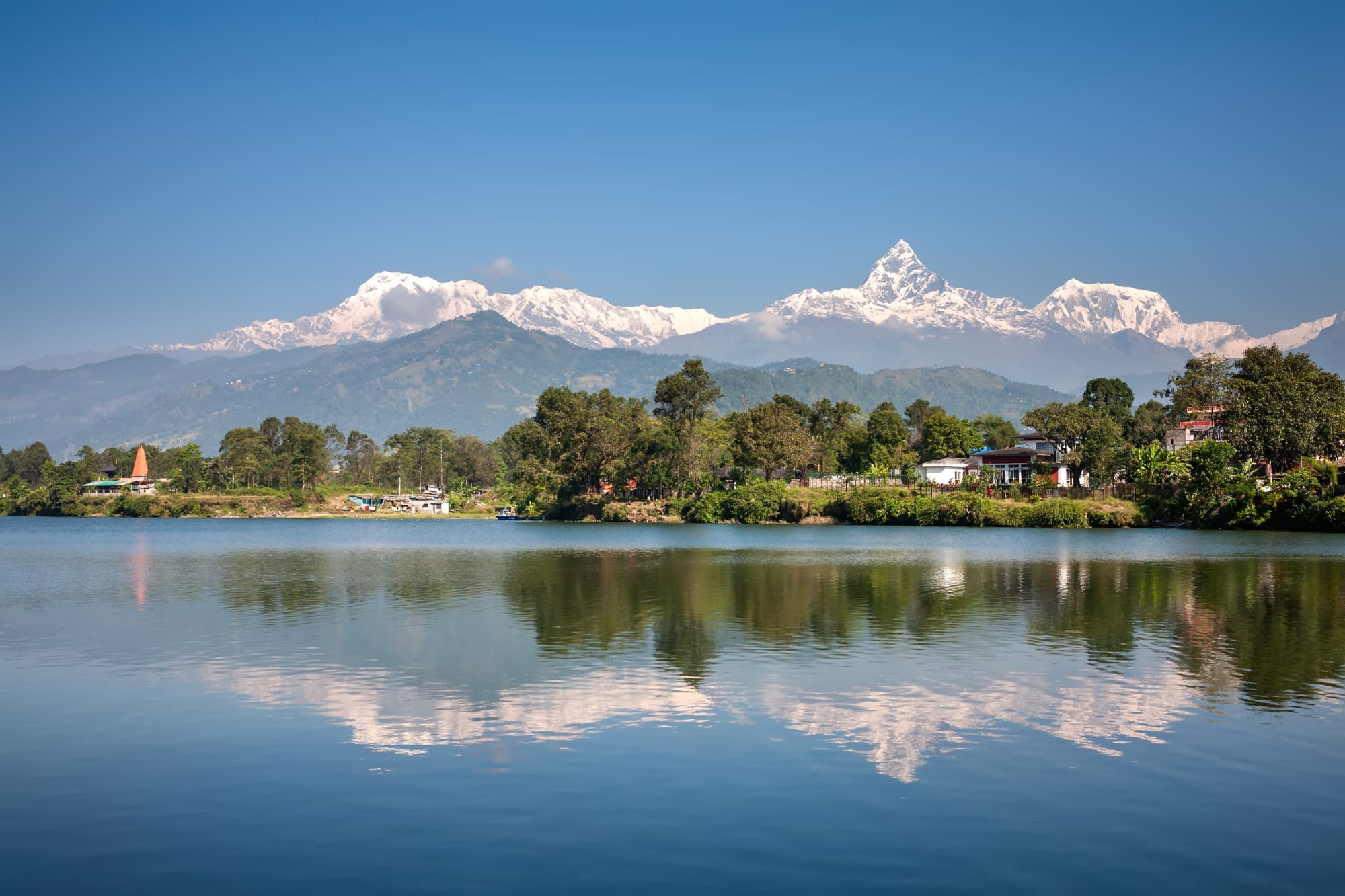 Klassisches Nepal ab Kathmandu: Nepal Pokhara Phewa See