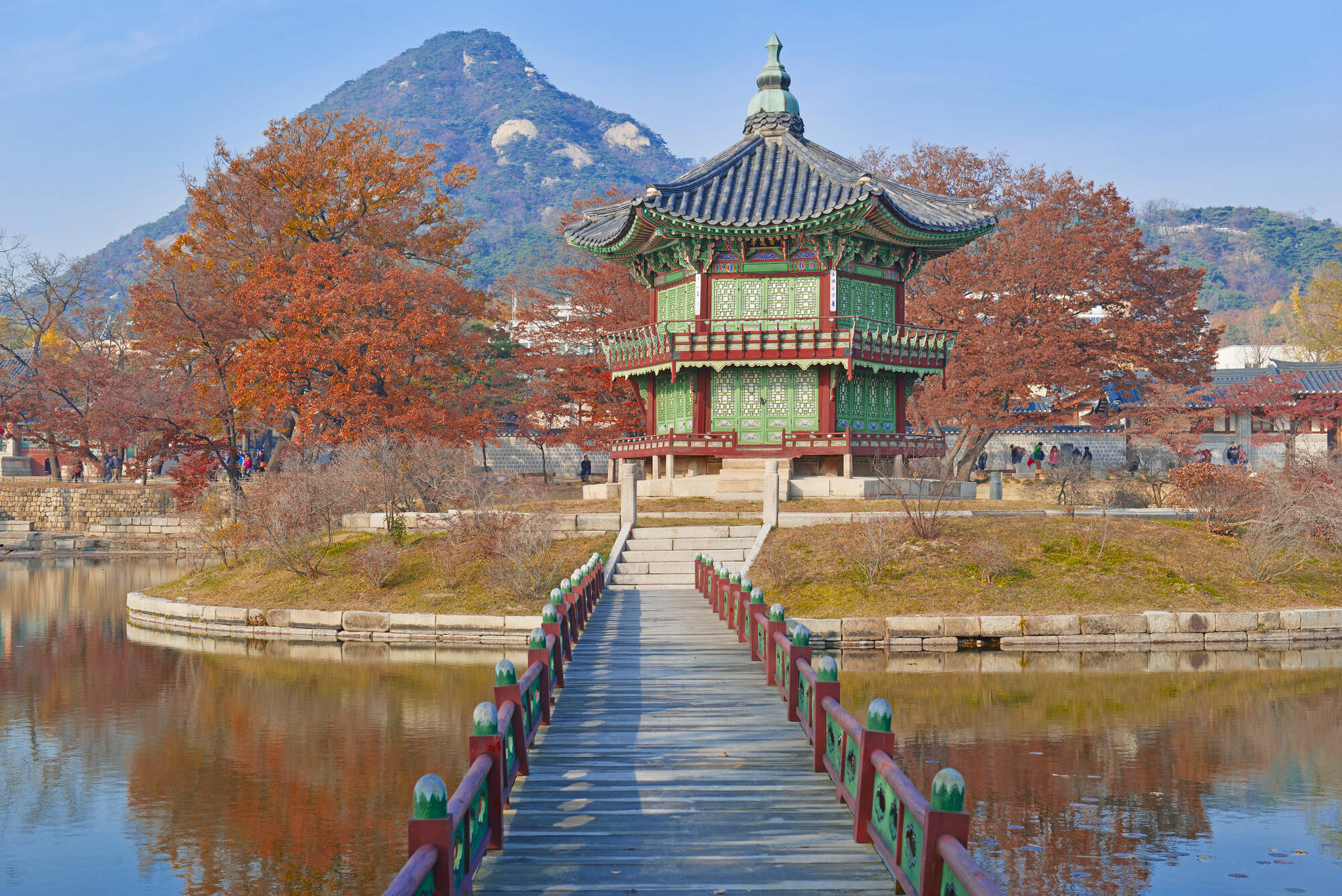 Südkorea individuell mit dem Zug ab Seoul: Suedkorea Seoul Gyeongbokgung Palast