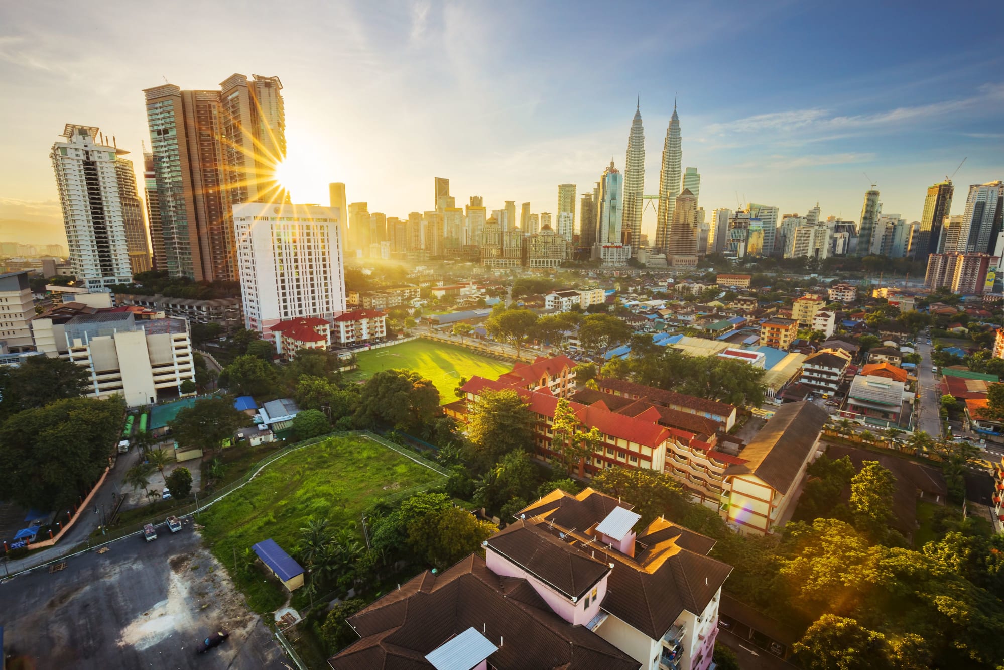 Historisches Malakka ab|bis KUL ab Kuala Lumpur: Malaysia Kuala Lumpur Hochhäuser