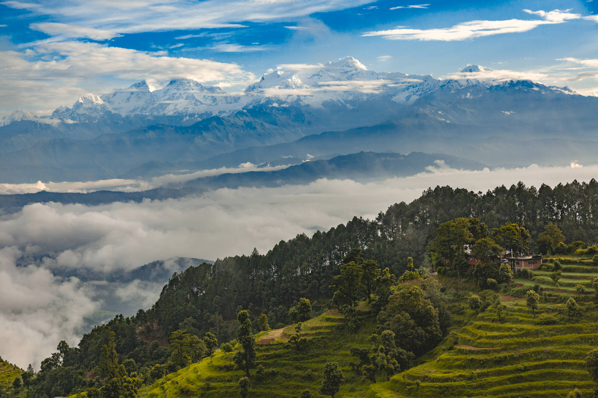 Zauberhaftes Bandipur ab Kathmandu: Nepal Bandipur Panorama