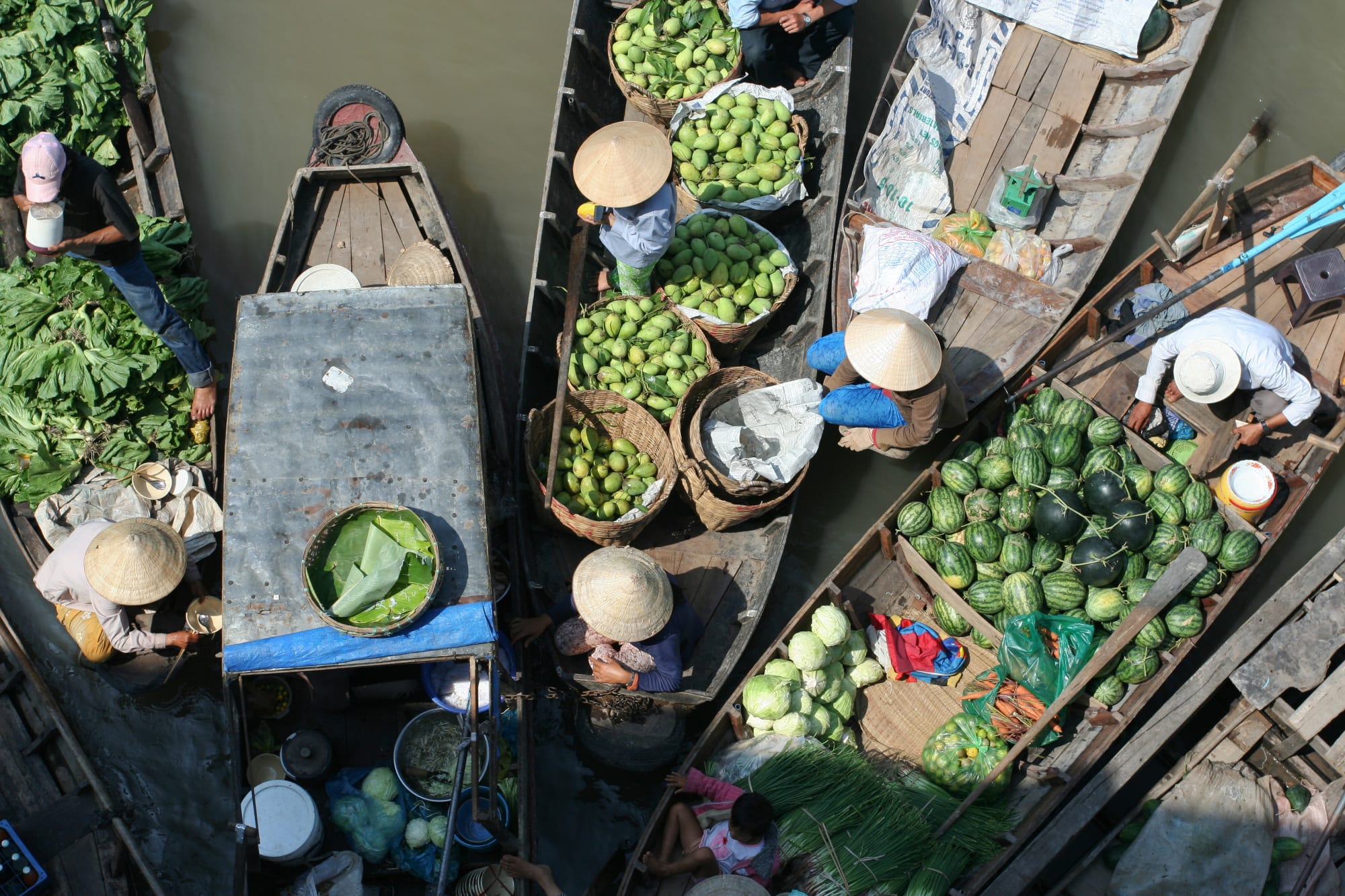 Faszinierendes Mekong Delta ab Saigon: Vietnam Mekong Delta Schwimmender Markt