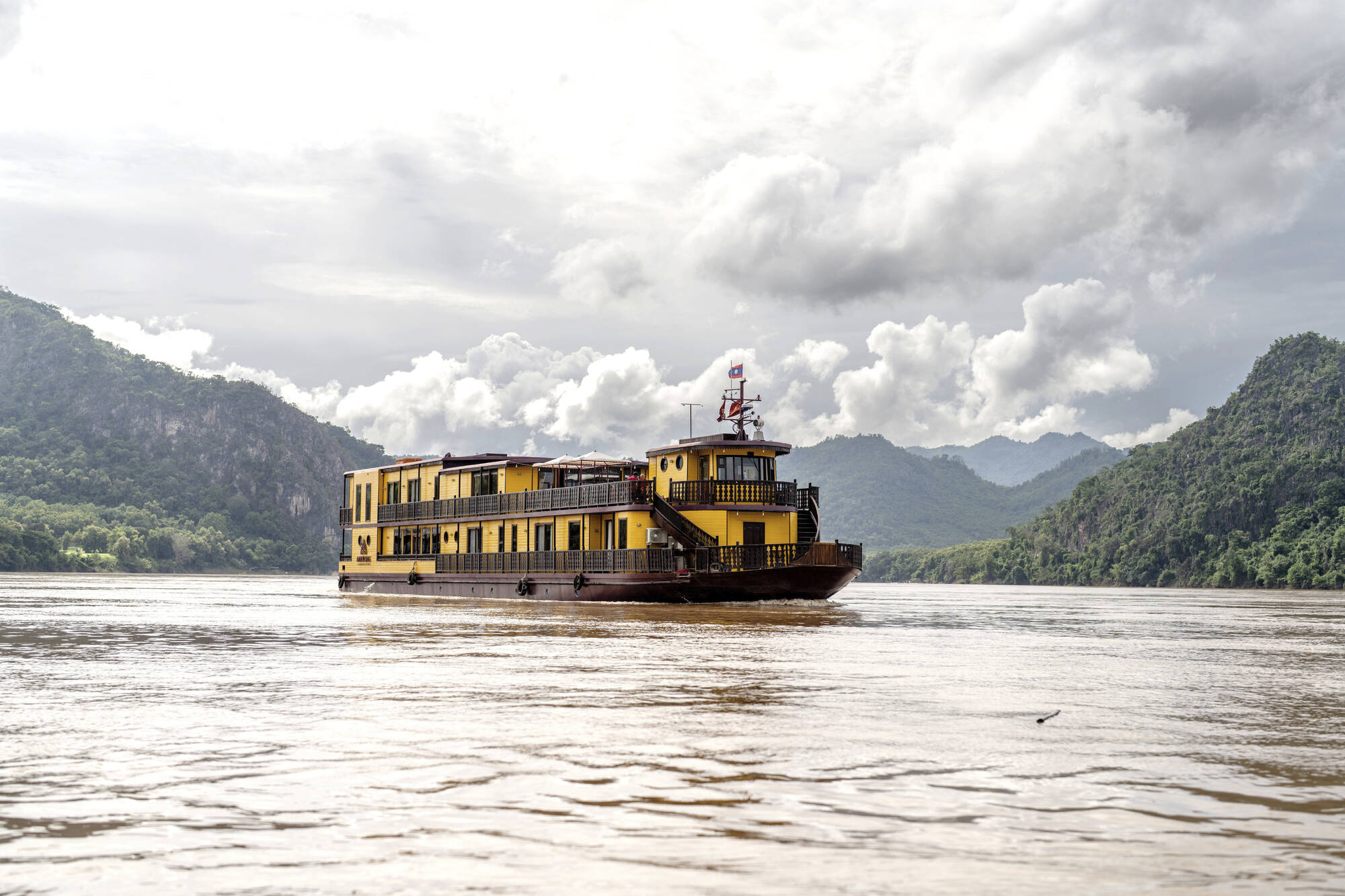 Flusskreuzfahrt durch Laos mit Heritage Line ab Vientiane: Laos Heritage Line Schiff Anouvong