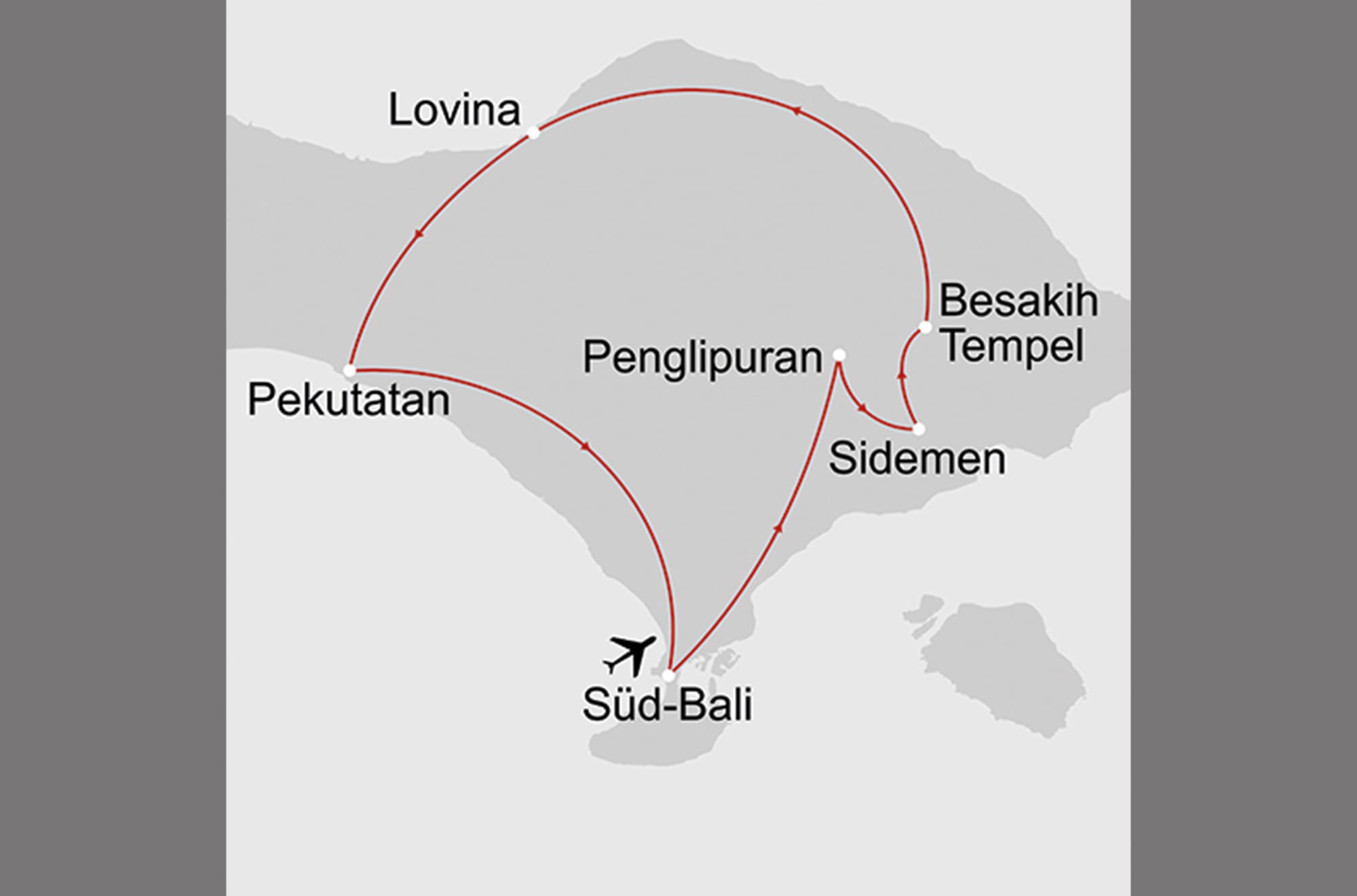 Bali mal anders ab Süd-Bali: _Karte_indonesien-bali-mal-anders_copyright: Stepmap, 123map-2013 Daten: OpenStreetMap, Lizenz ODbL 1.0