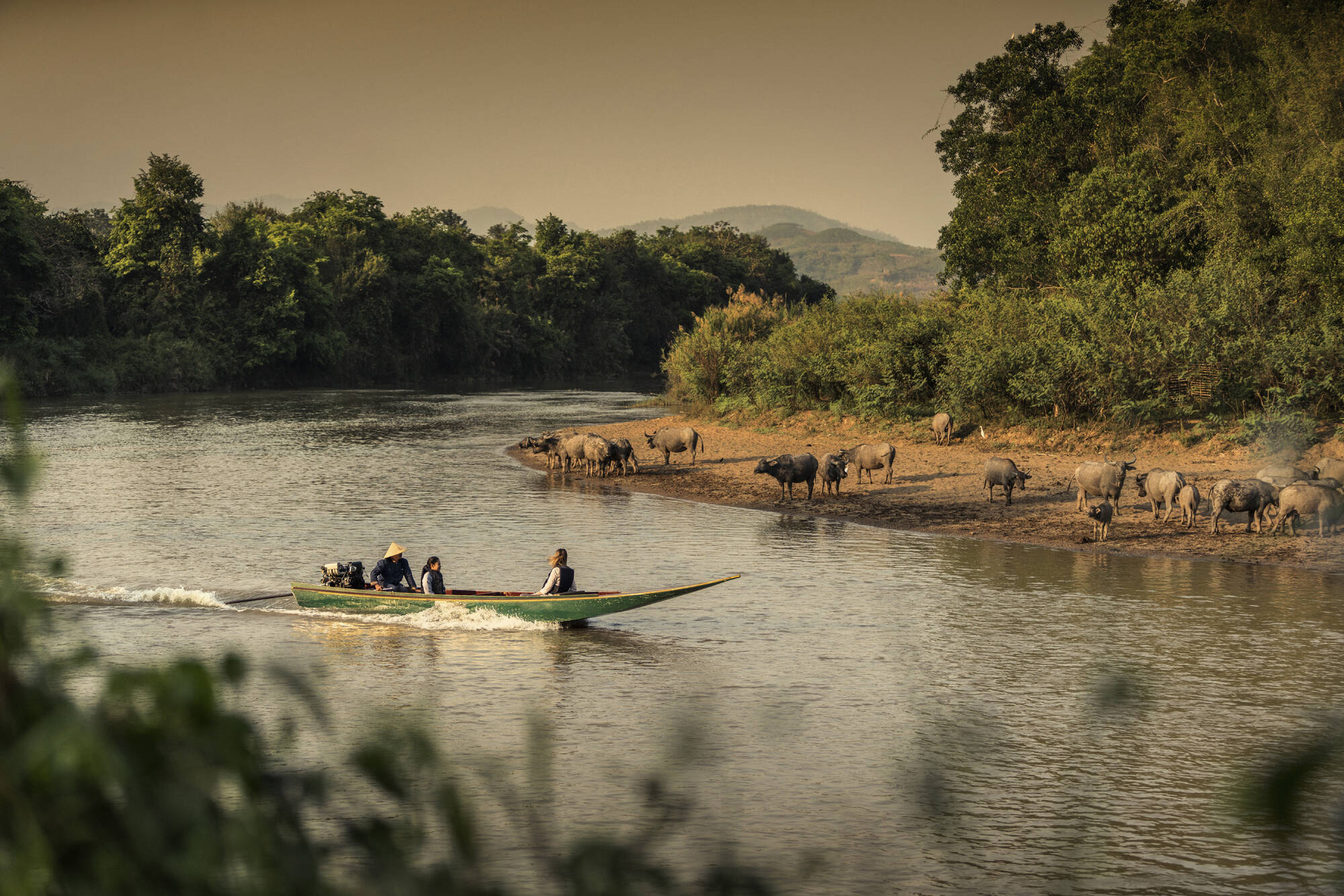 Flusskreuzfahrt durch Laos mit Heritage Line ab Vientiane: Laos Heritage Line Schiff Anouvong