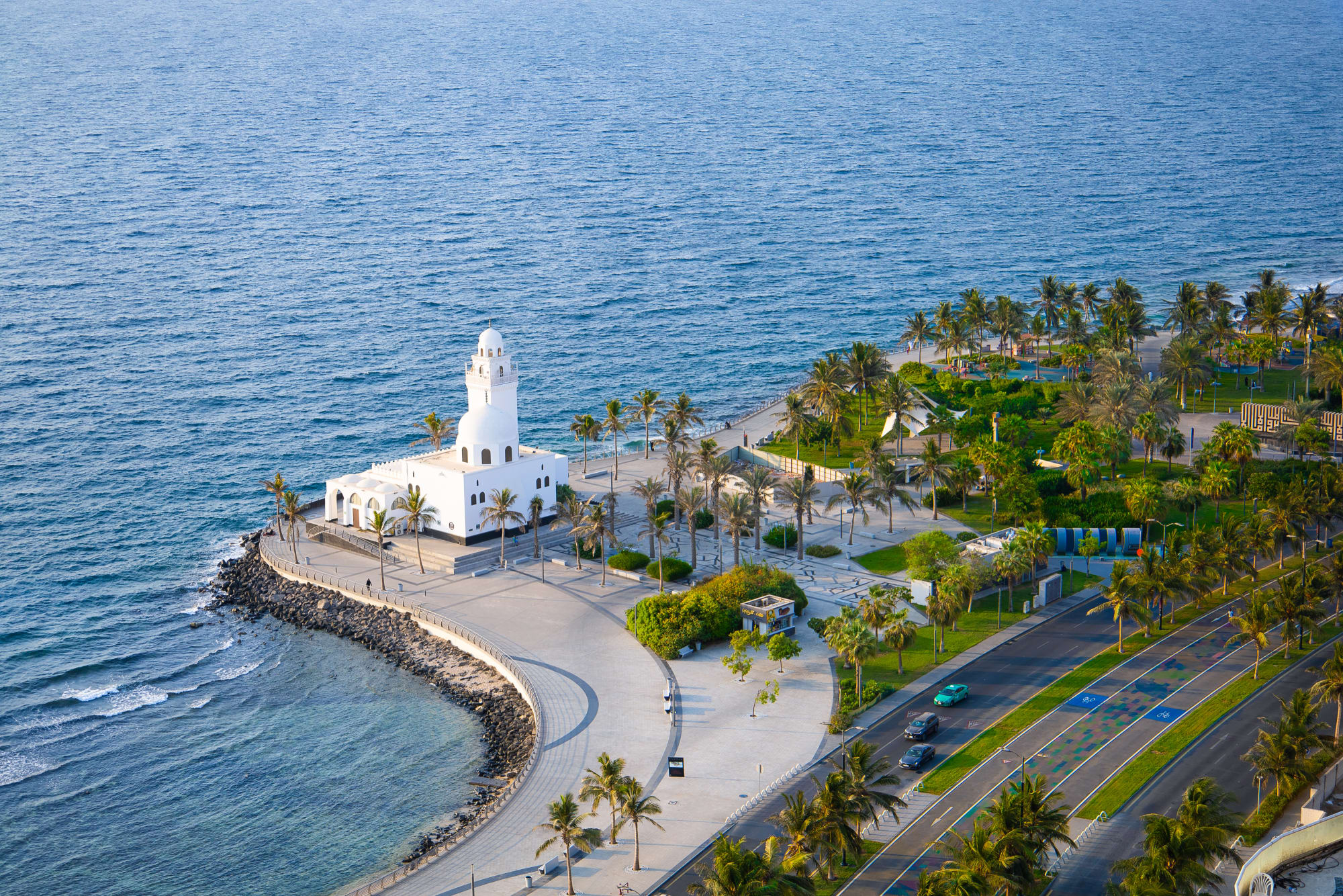 Kurztour Jeddah: Saudi Arabien Jeddah Corniche Moschee