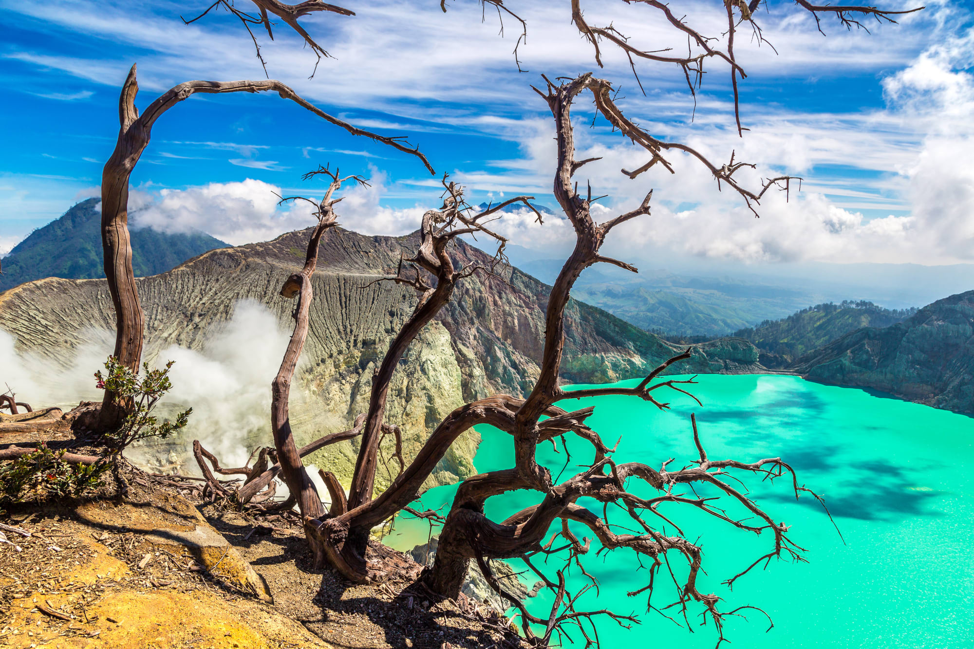 Imposanter Ijen Krater ab|bis Süd-Bali: Indonesien Mount Ijen Krater