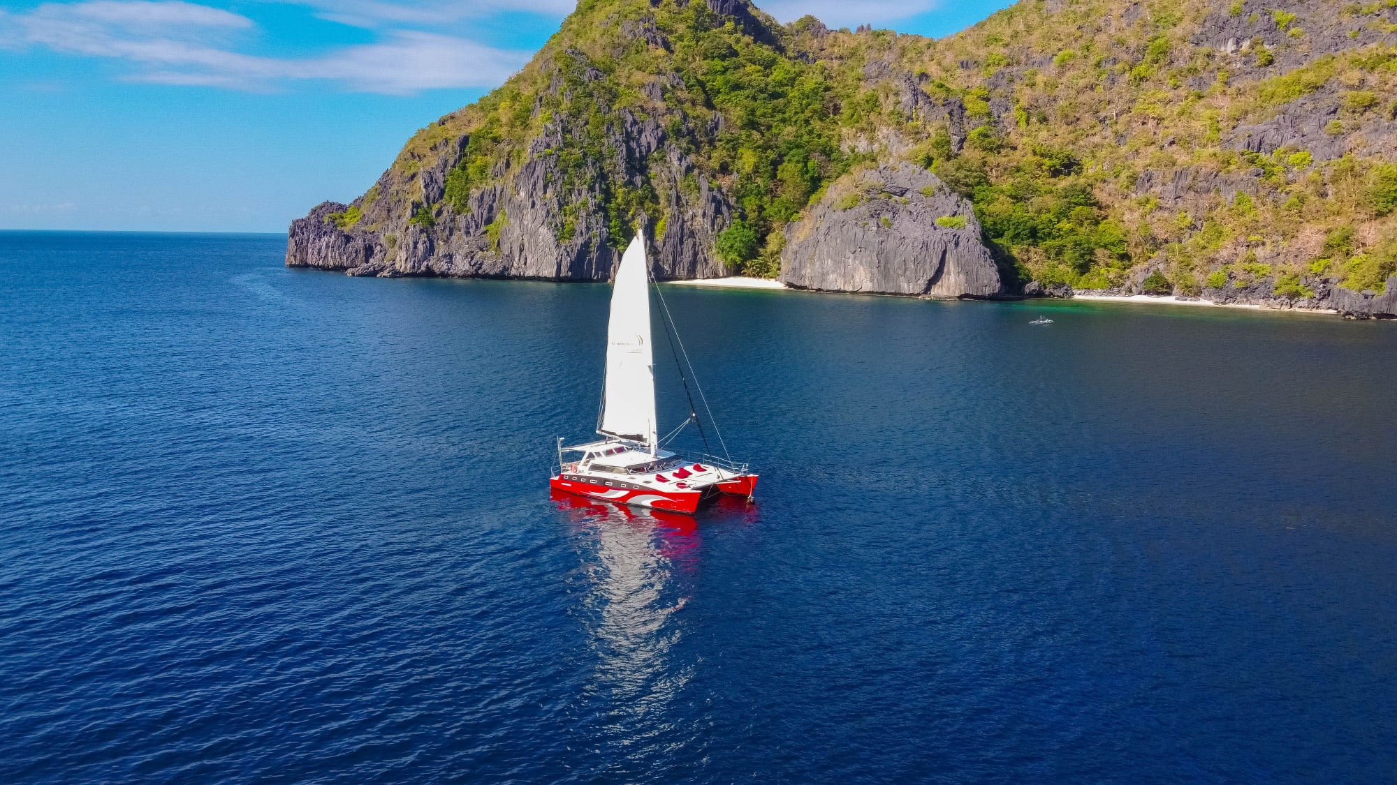 Privater Katamaran im Inselparadies ab Palawan: Philippinen Palawan El Nido Katamaran Charter