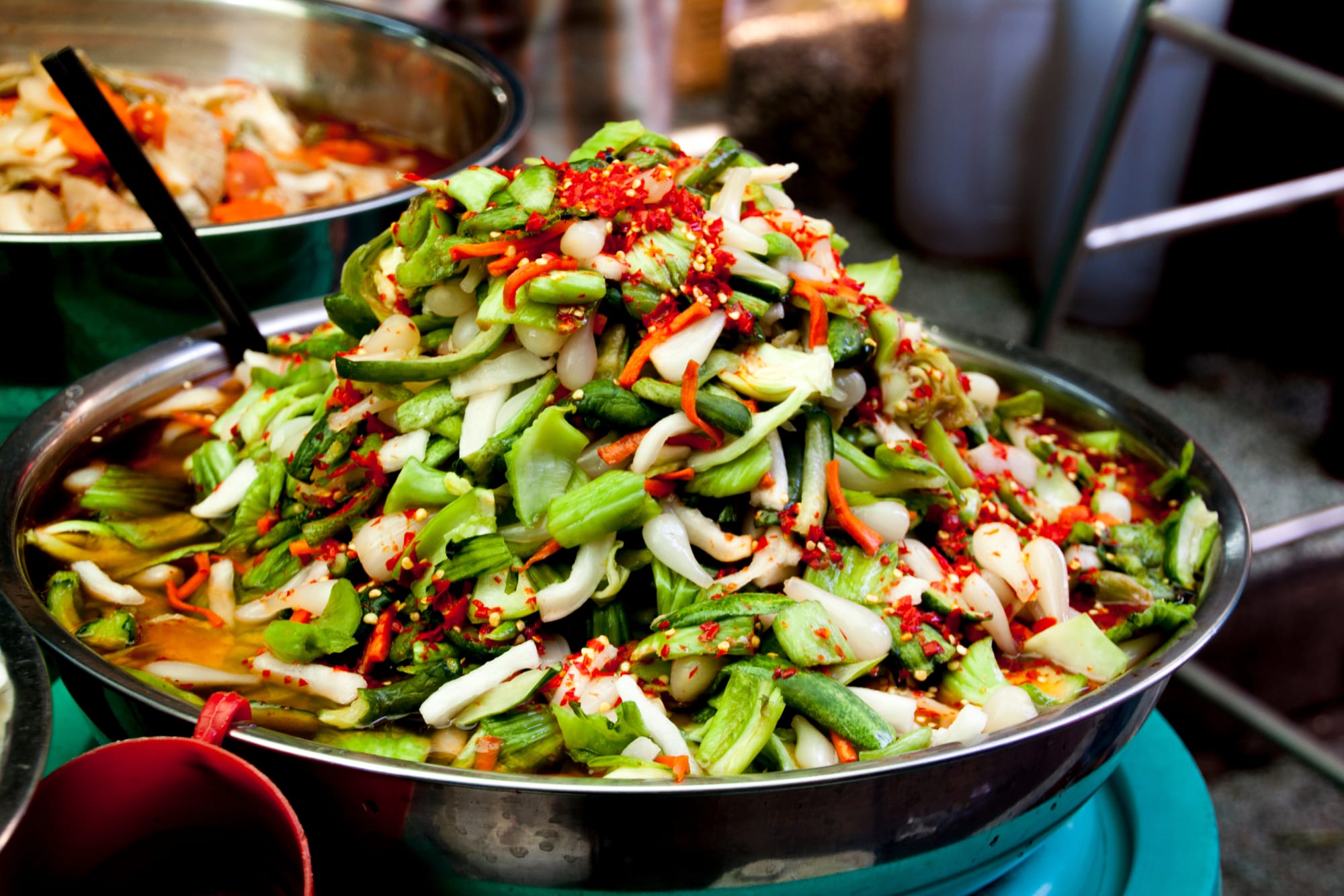 Klassisches Indochina: Kambodscha & Laos ab Phnom Penh: Kambodscha Asiatischer Salat mit Chilis