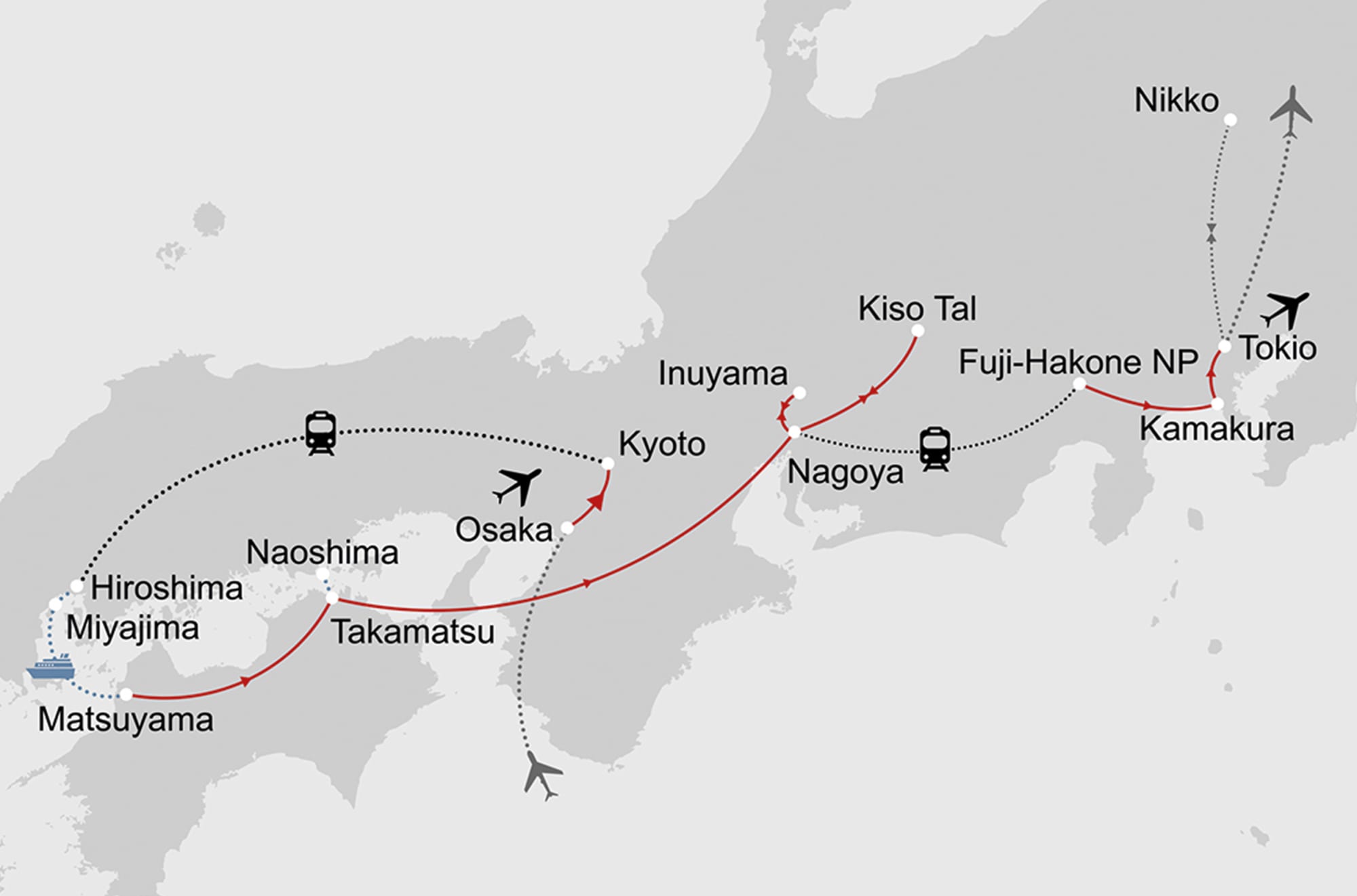 ZEN - Japan entspannt erleben ab Kyoto: _Karte-japan-zen-kleingruppe_copyright: Stepmap, 123map-2013 Daten: OpenStreetMap, Lizenz ODbL 1.0
