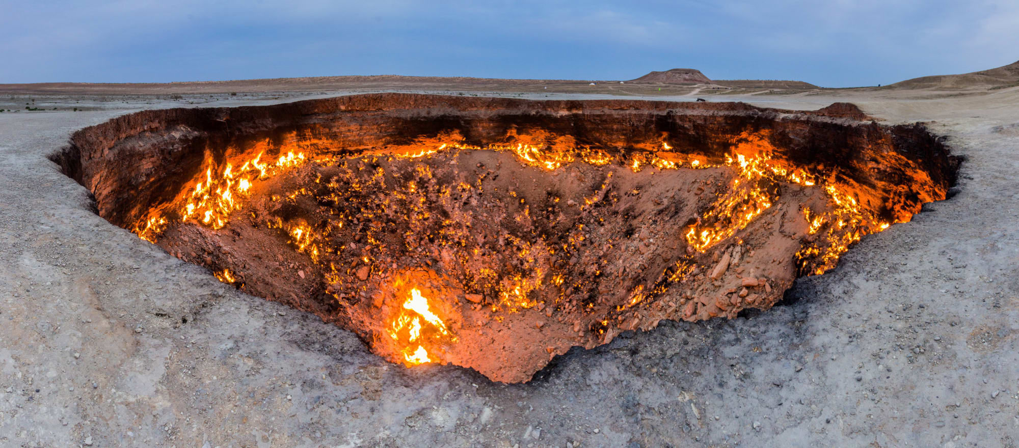 Klassisches Turkmenistan ab Aschgabat: Turkmenistan Darvaza Krater