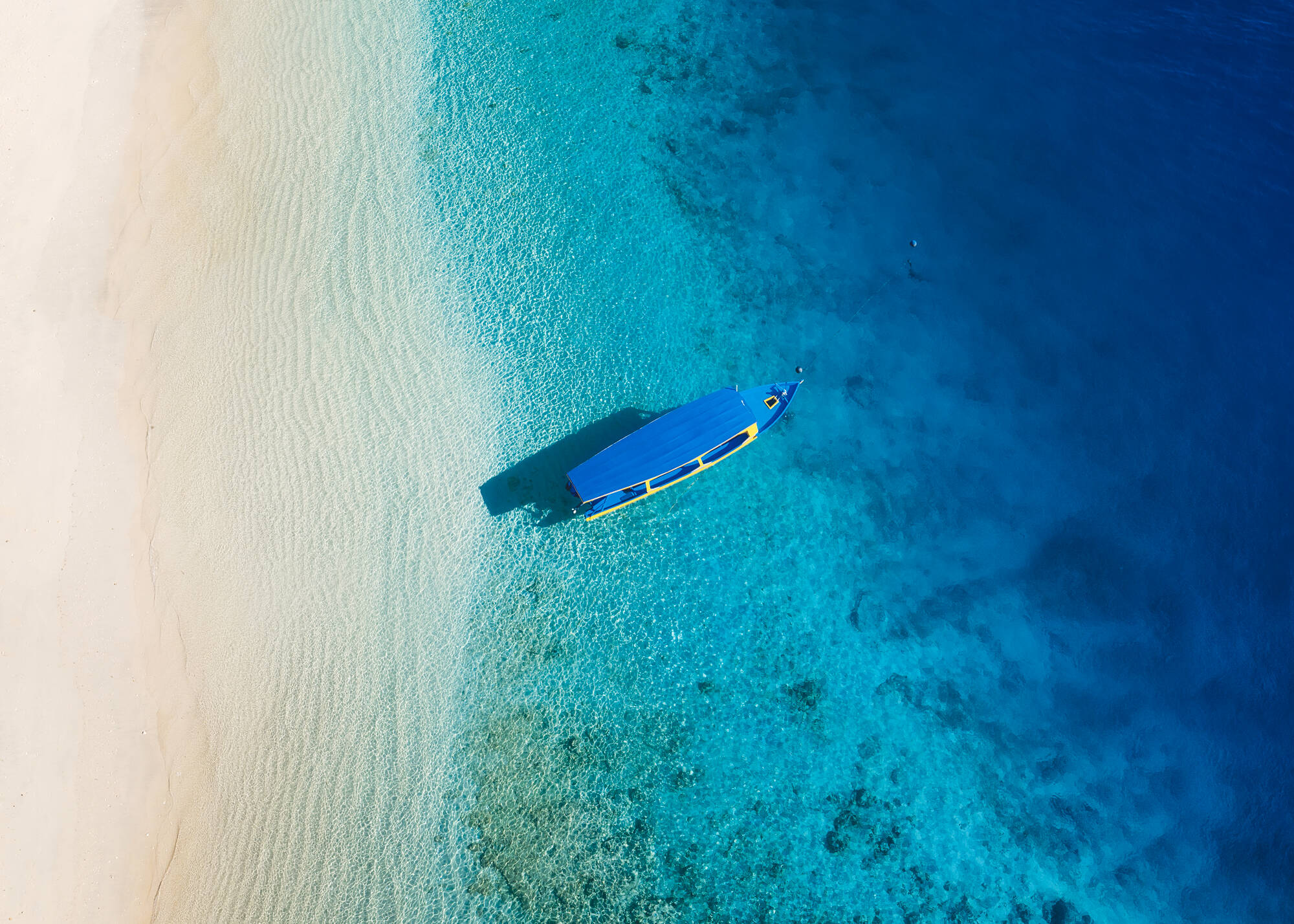 Inselhüpfen rund um Bali ab Süd-Bali: Indonesien Gili Meno Luftaufnahme