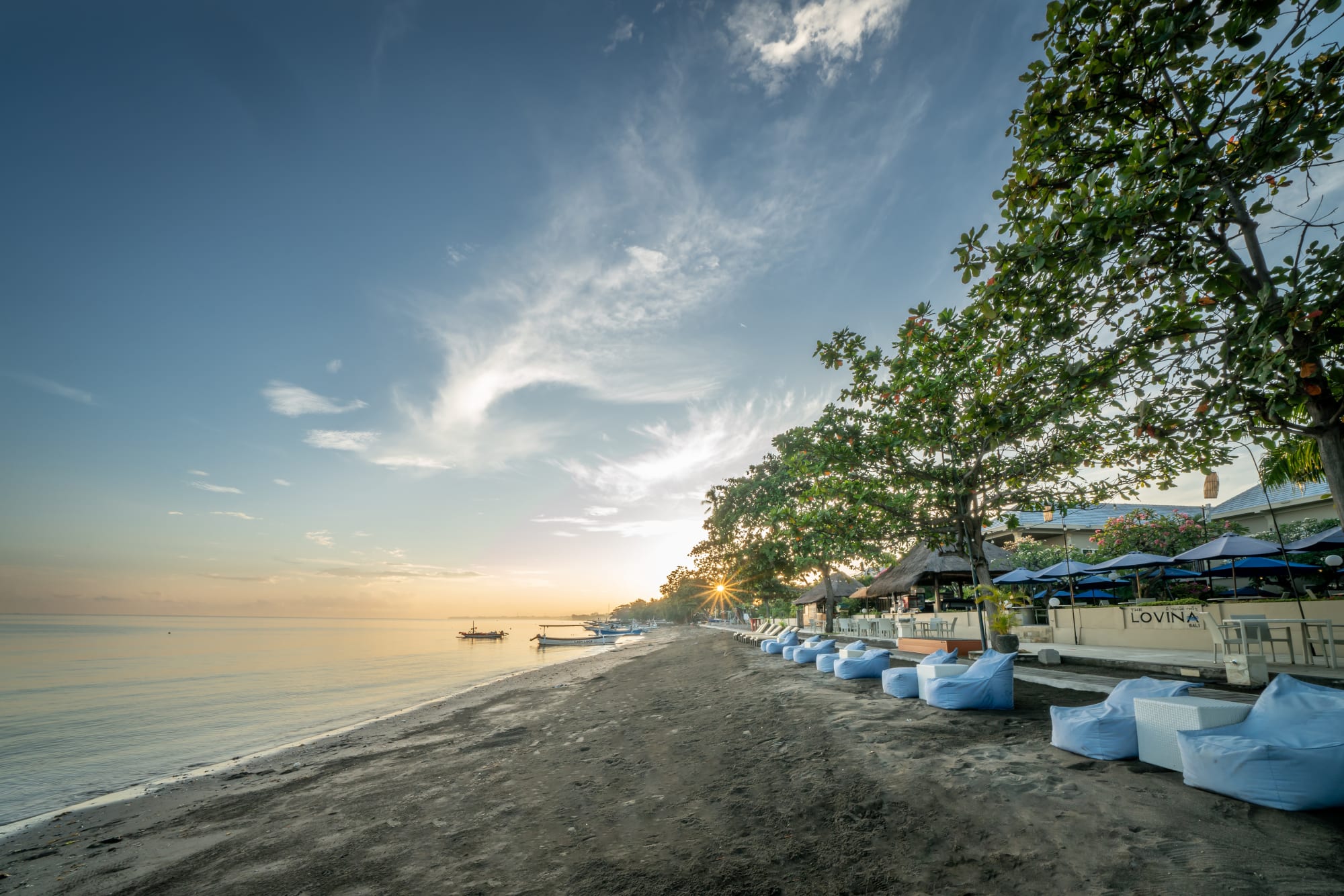 The Lovina in Nord-Bali: The Lovina Strand