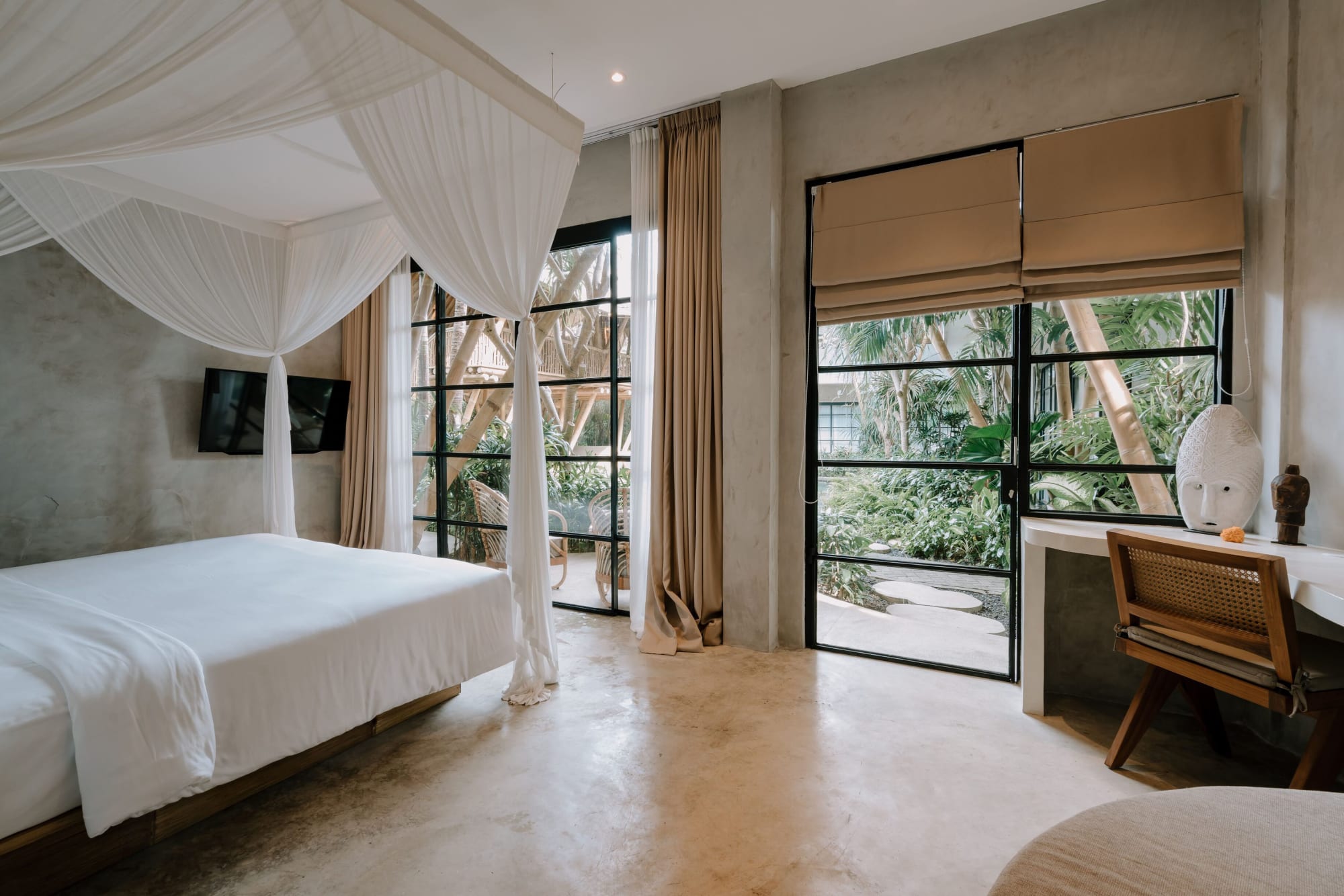 Zin Canggu Resort & Villas in Süd-Bali: Zin Canggu Deluxe Bamboo-Zimmer